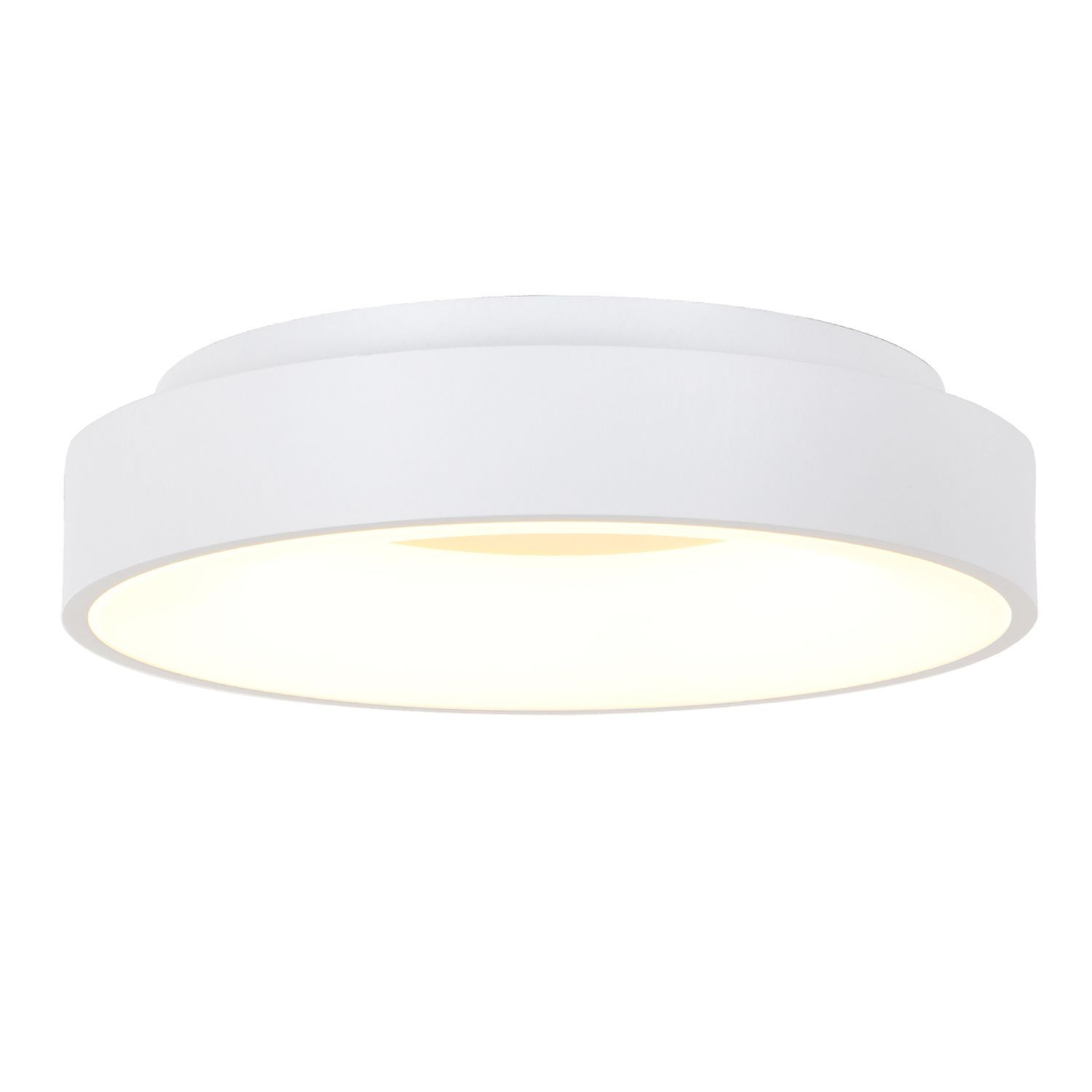 Plafonnier LED blanc métal plastique 40 W 2700 K