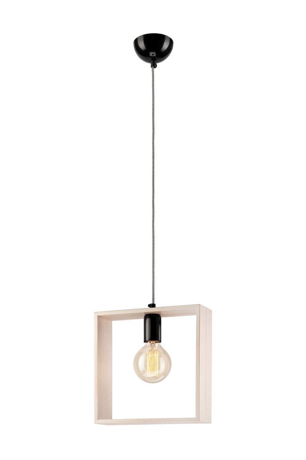 Moderne Pendelleuchte Holz eckig Esstisch Lampe