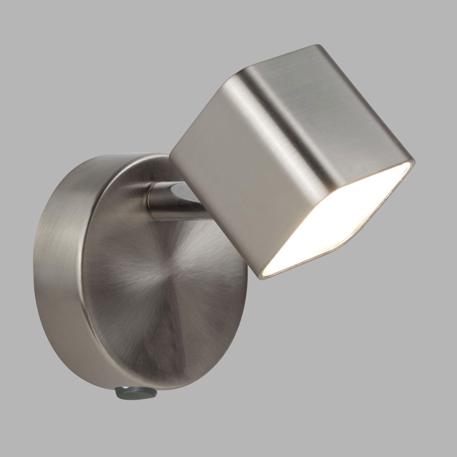 LED Spot Lampe Wand in Silber matt 3000 K 354 lm Metall