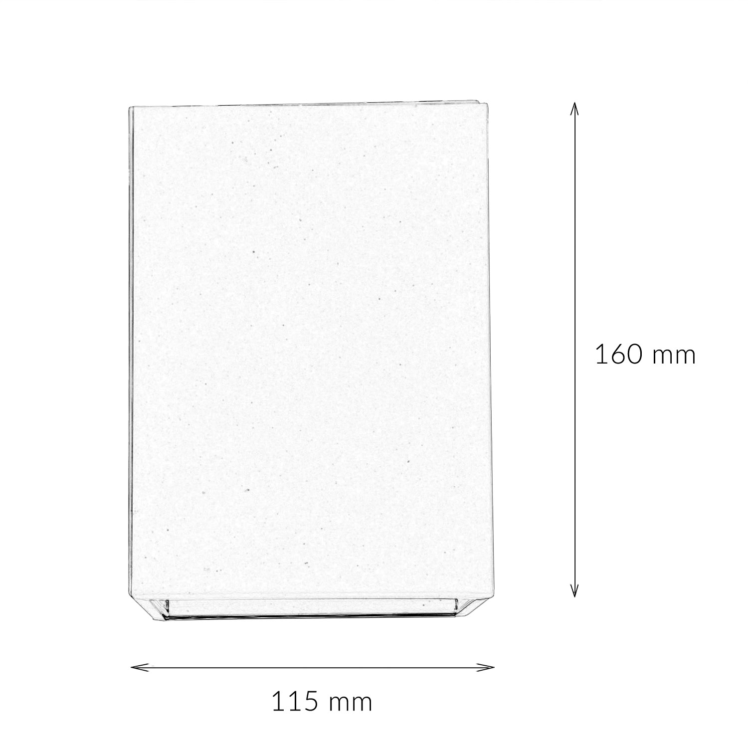 Deckenspot GU10 Weiß Metall eckig 11,5 cm breit DOWNLIGHT