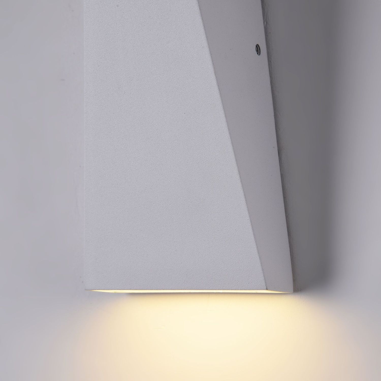 Außenlampe Wand Metall LED IP54 20 cm hoch Up Down Weiß