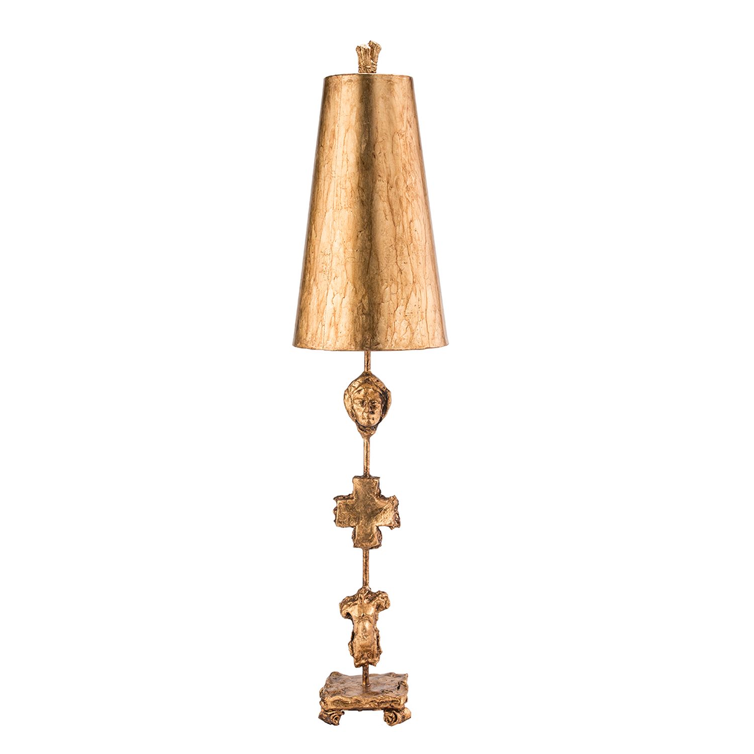 Tischlampe EXTRATO Blattgold H:102cm Bodenleuchte