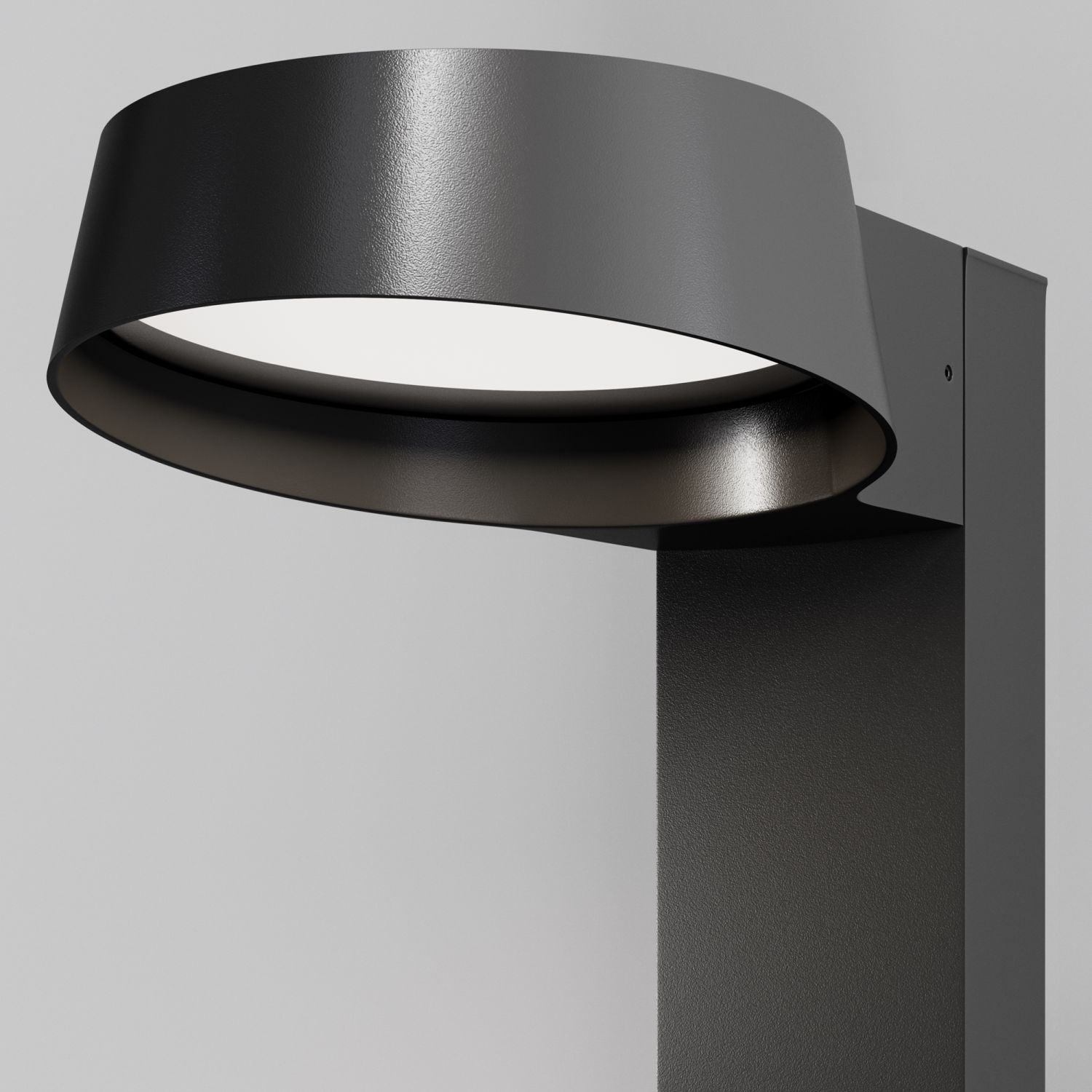 Lampe d'allée aluminium verre LED IP54 65 cm graphite URSA