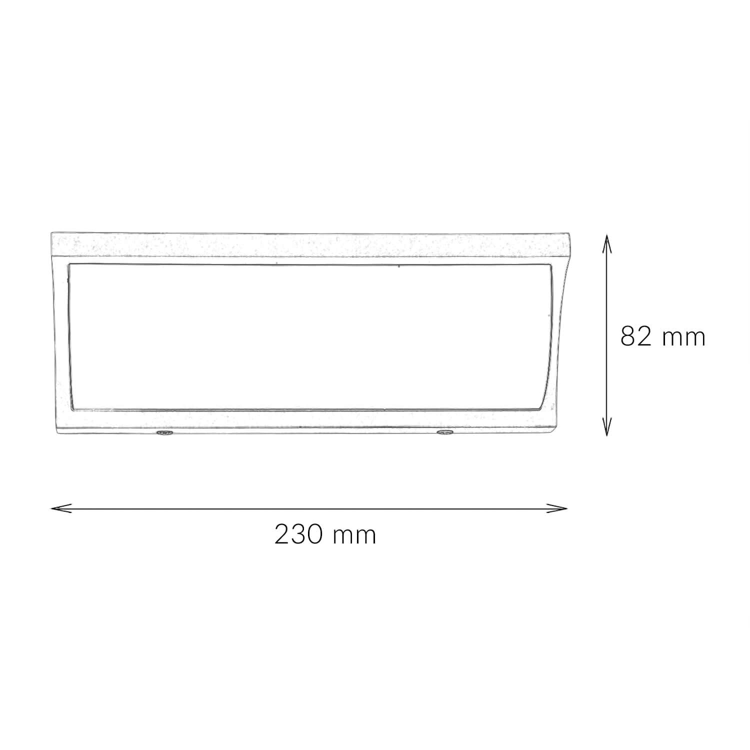 Applique murale LED TENBOS Anthracite IP65 Moderne Extérieur