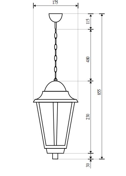 Suspension d'extérieur verre résistant aux intempéries blanc E27 PARIS