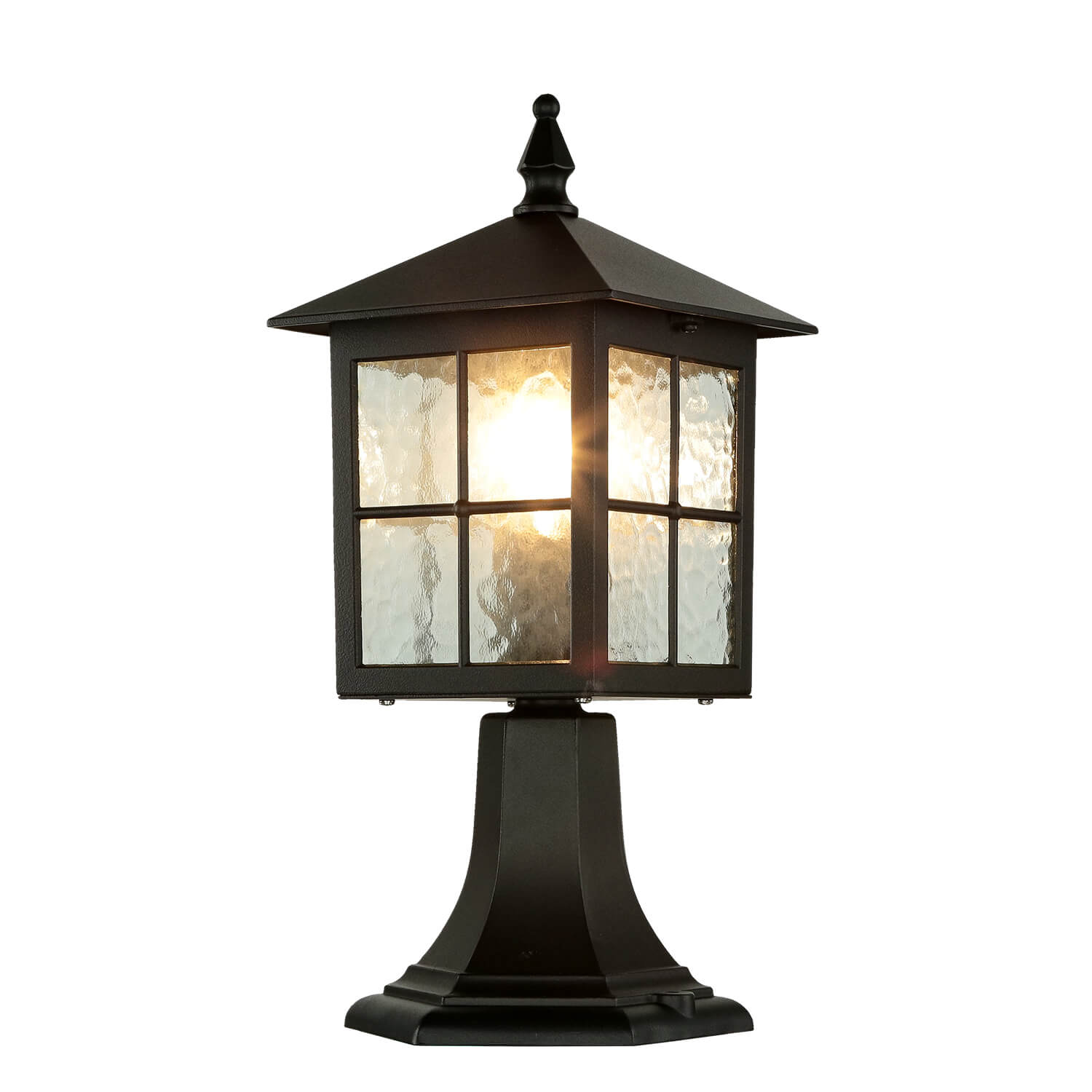 Lampe de socle rustique BAARLE Noir H:45cm E27