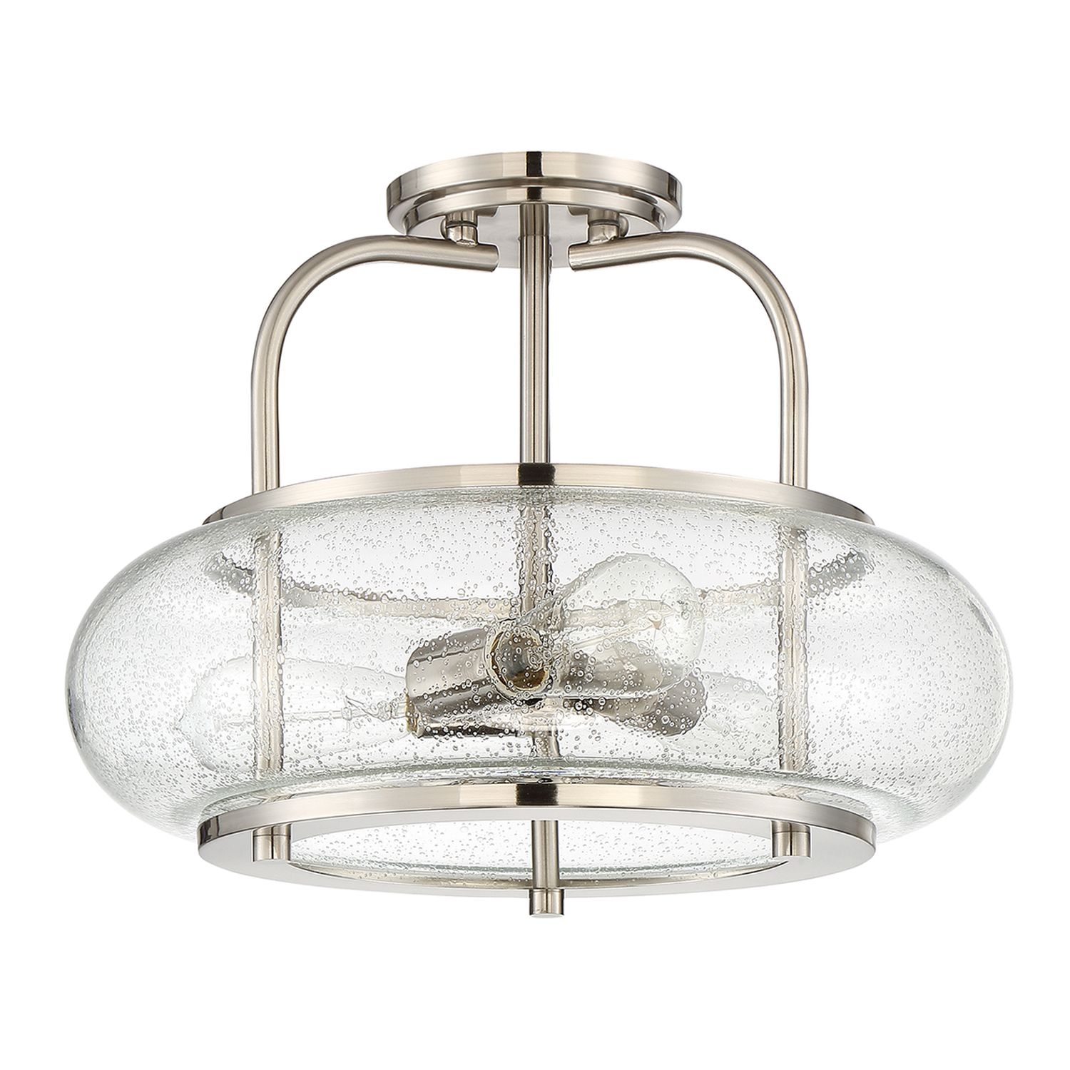 Deckenlampe Glas Metall Ø41cm innen Vintage Stil