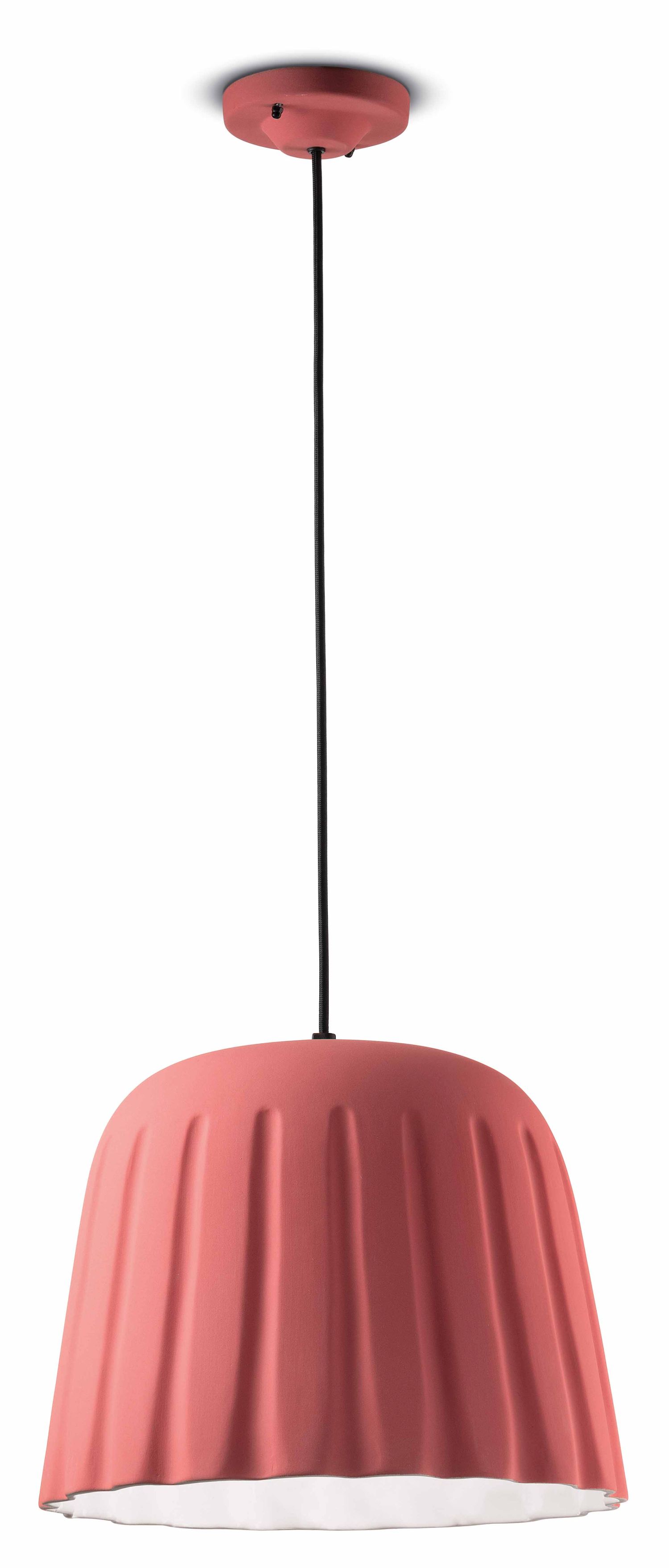 Lampe à suspendre céramique E27 Ø 40 cm artisanale