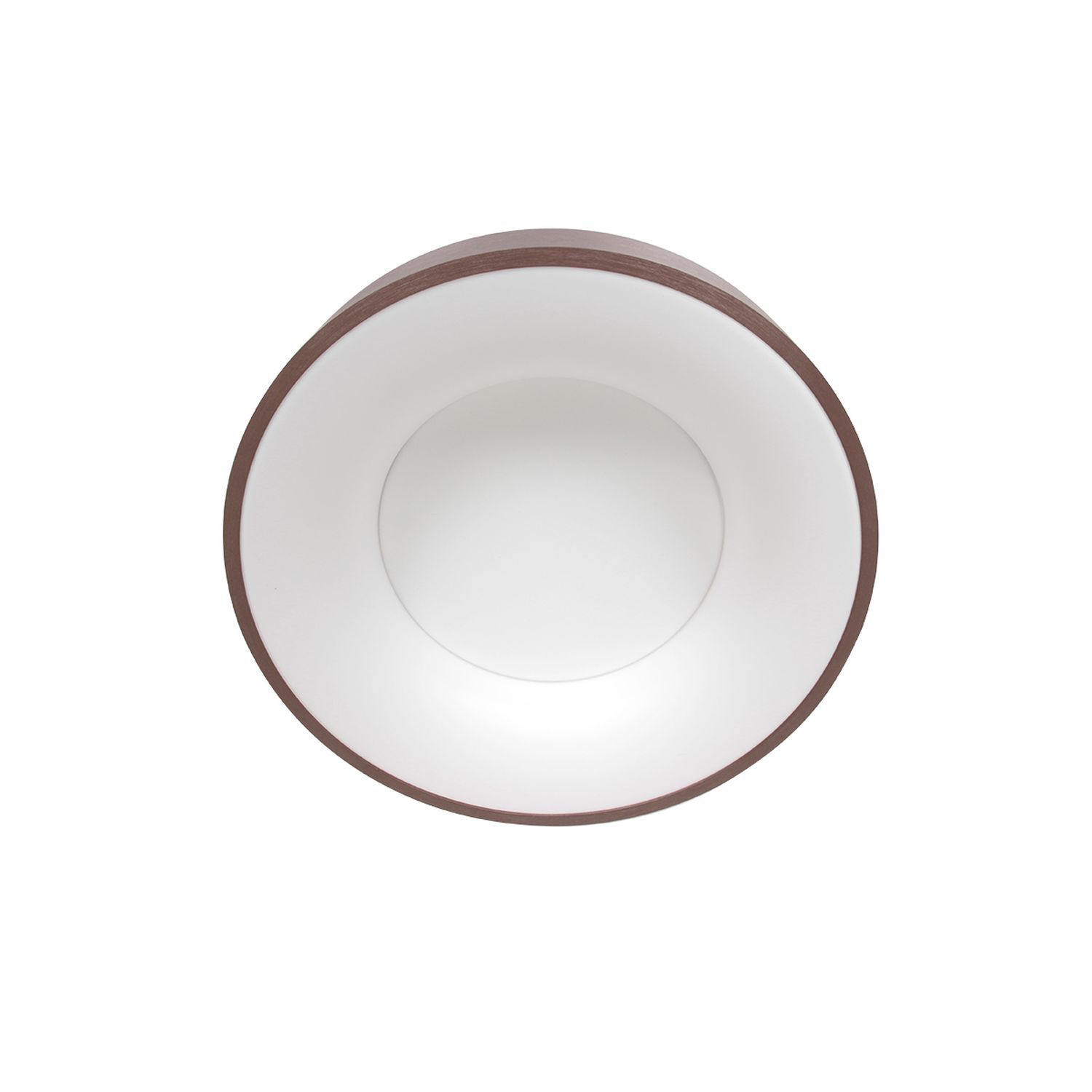 Plafonnier LED rond en bronze blanc Ø30 cm élégant