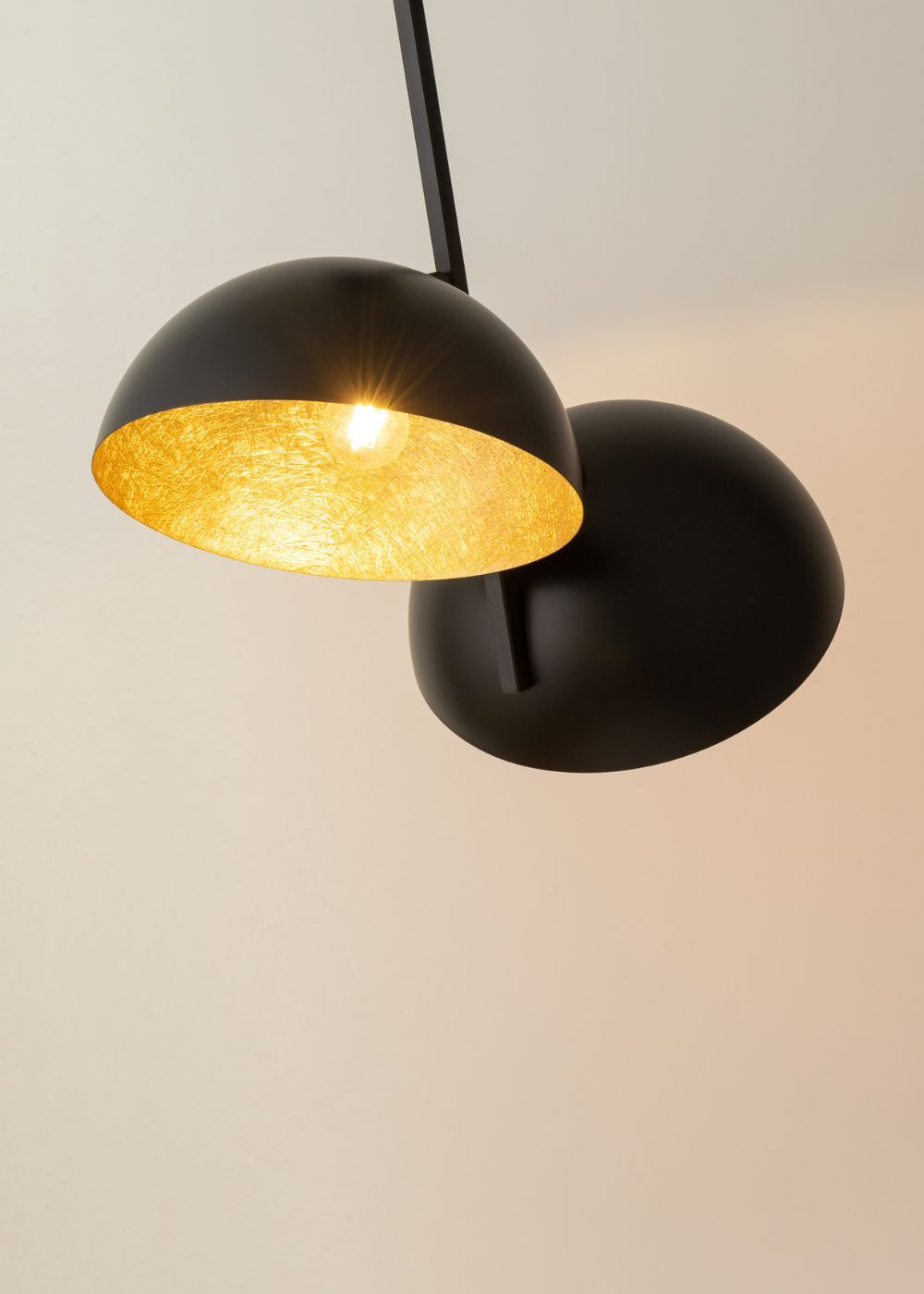 Metall Deckenlampe Loft Gold stylisch E27 Ø90 cm rund
