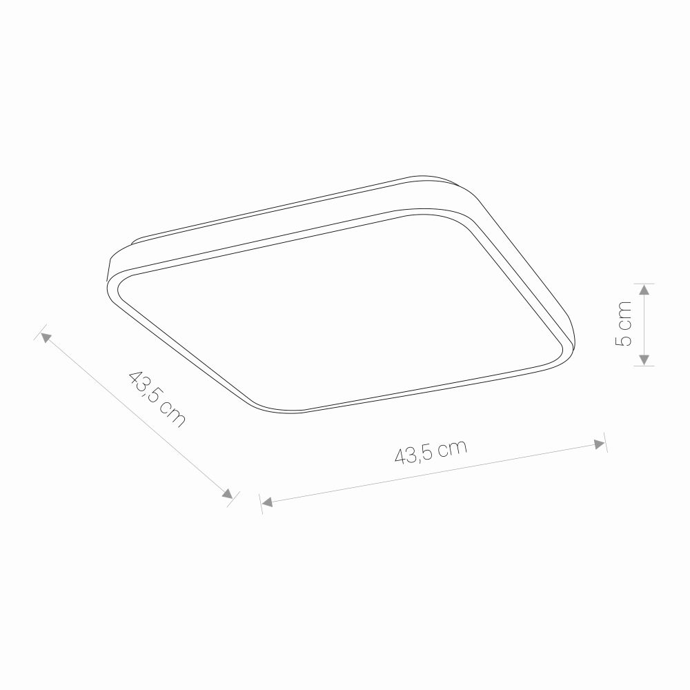 Plafonnier à LED noir IP44 3000K à faible éblouissement