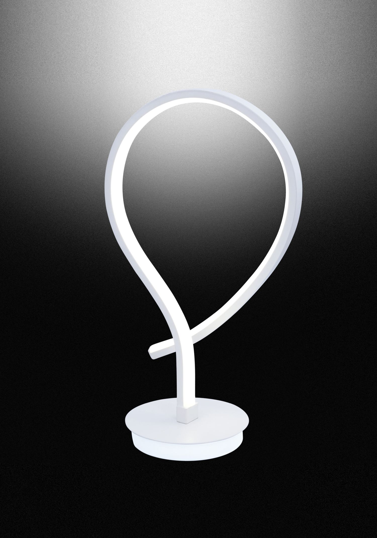 LED Tischlampe Weiß H: 34 cm klein 4500 K neutrales Licht