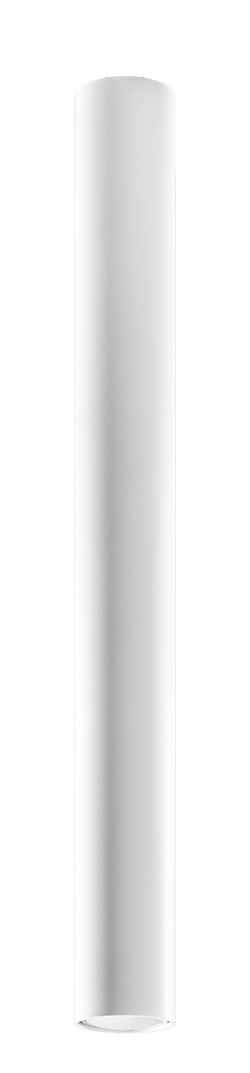 Hohe Deckenlampe Weiß 60 cm Ø 6 cm schmal GU10