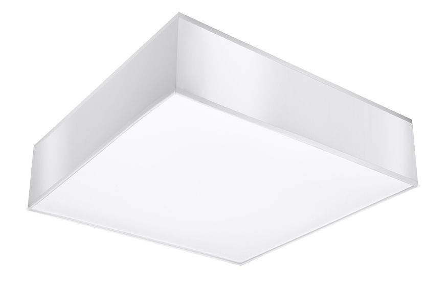 Plafonnier Moderne Largeur 55 cm Blanc Carré