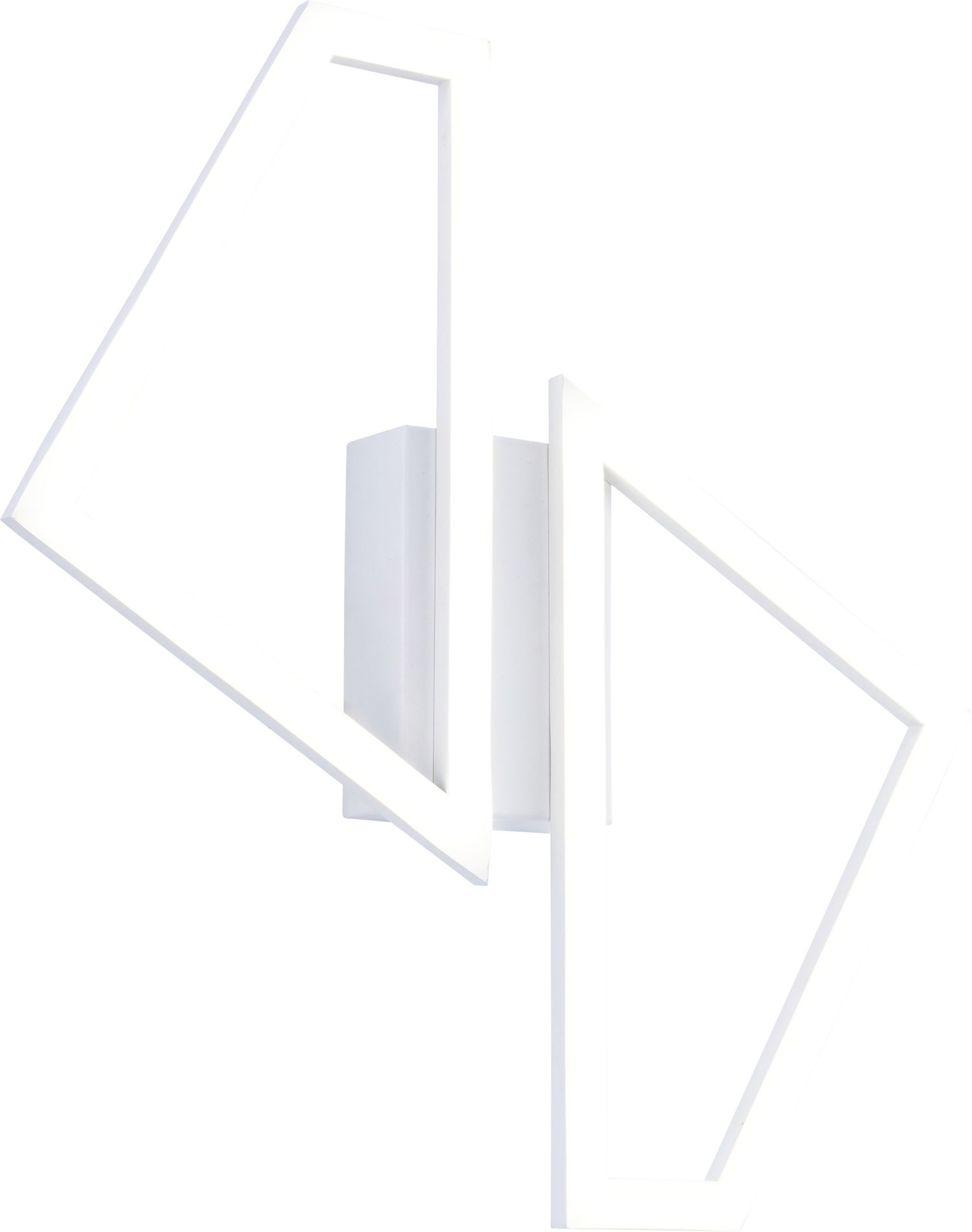 LED Wandleuchte Metall B: 37,5 cm 4000 K Weiß Modern