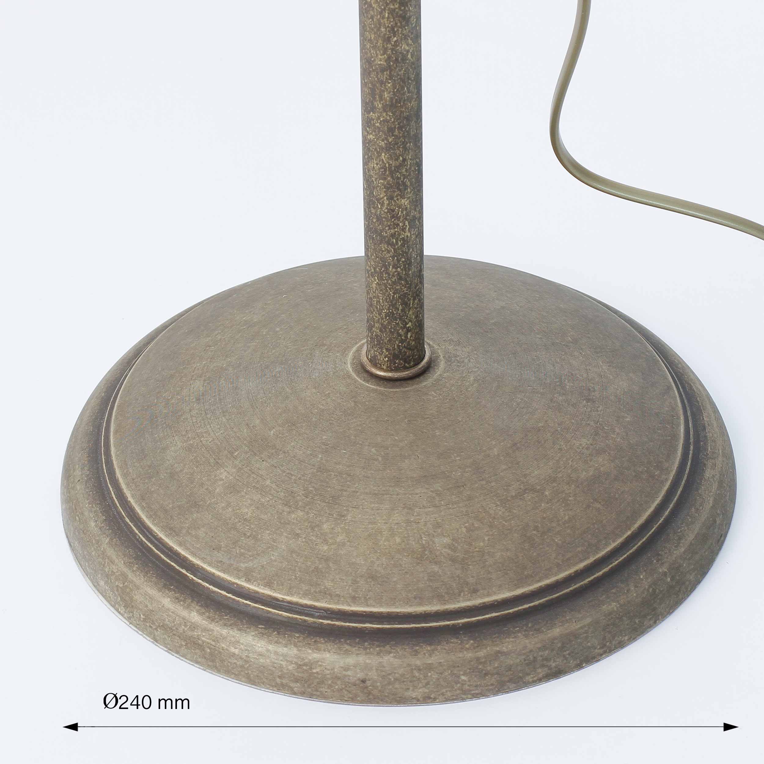 Stehlampe Bronze Antik aus Echt-Messing