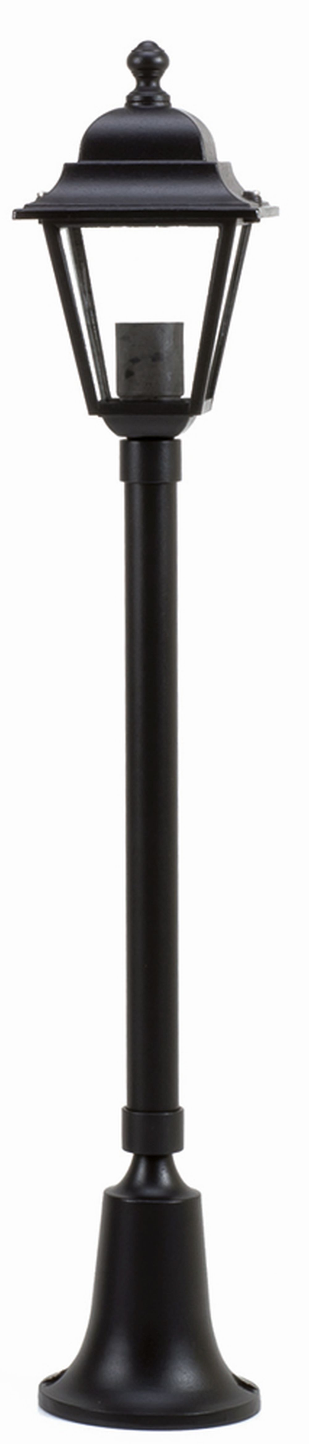 Rustikale Außenlampe Schwarz 74cm IP44 Aluminium E27