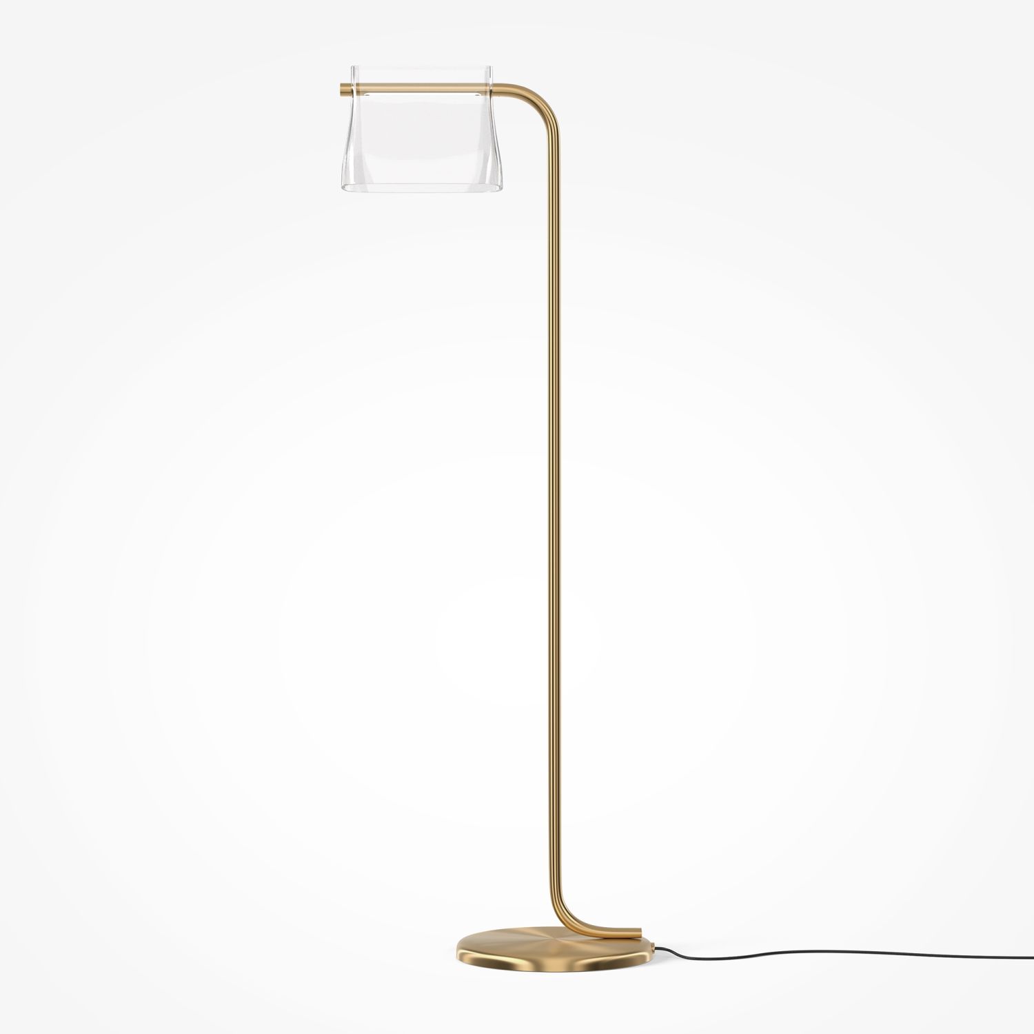 Lampadaire LED verre métal lumière blanc chaud 3000 K