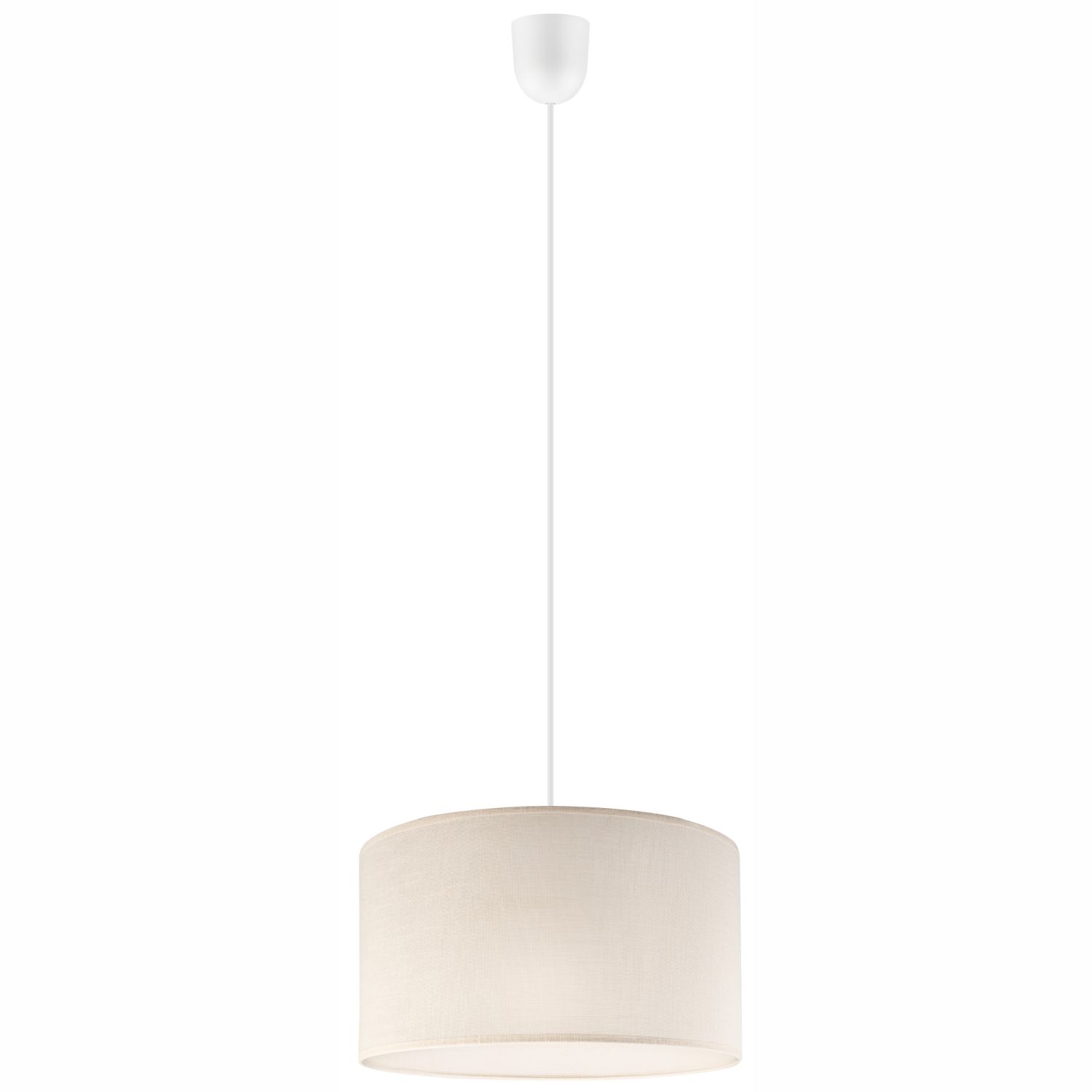 Lampe à suspendre Tissu Blanc Crème Ø 35 cm Moderne réglable E27