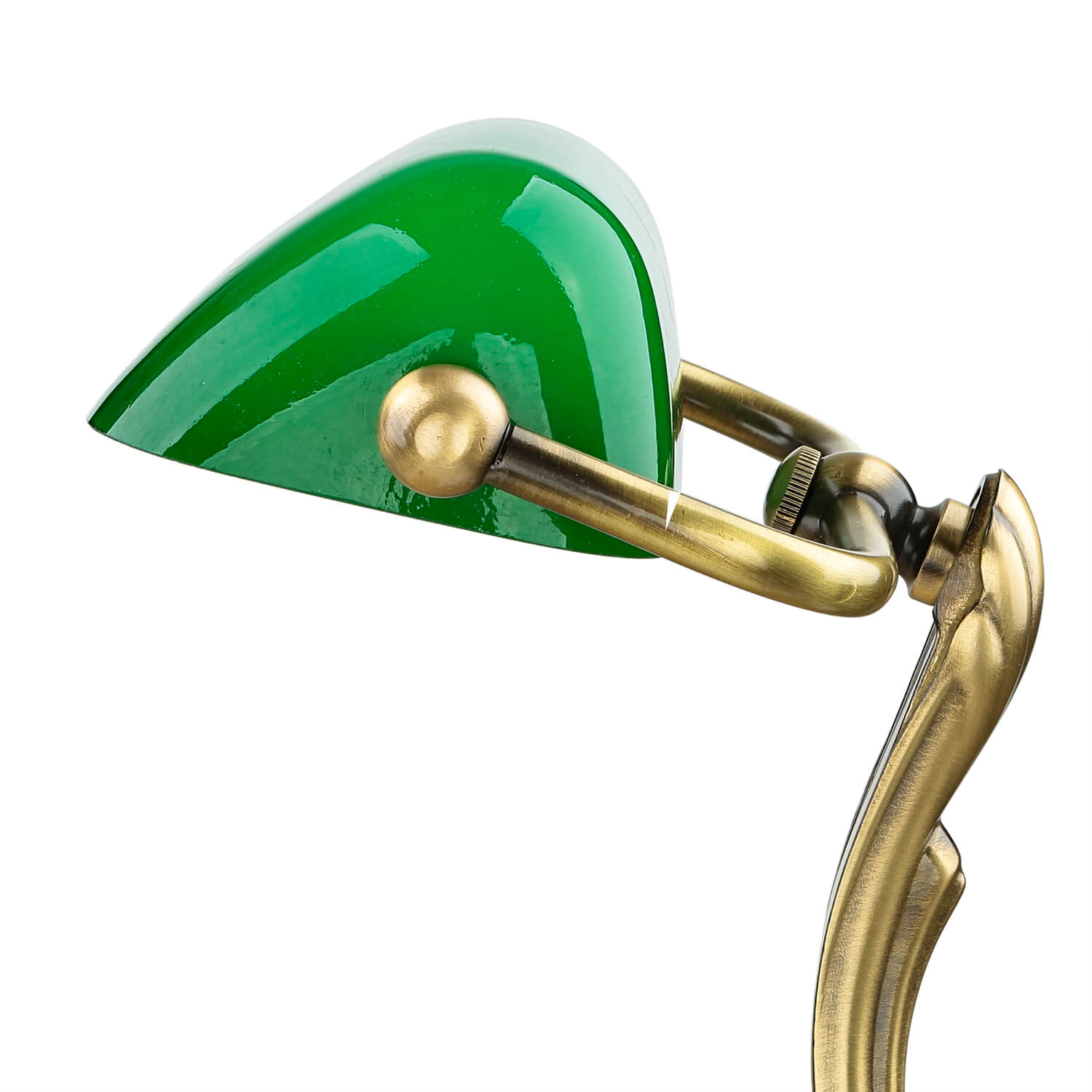 Lampe de banquier premium en laiton