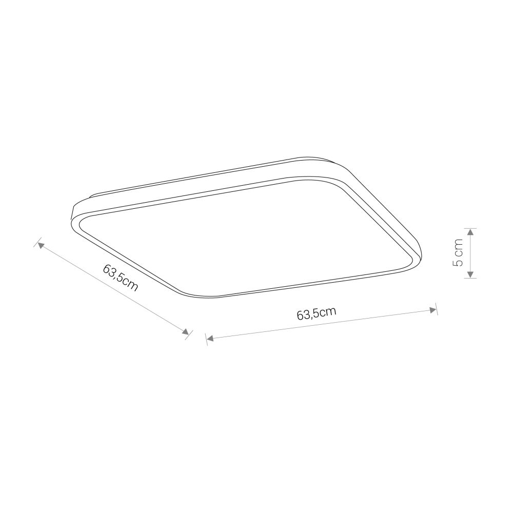 Weiße LED Deckenleuchte Metall IP44 4000K blendarm