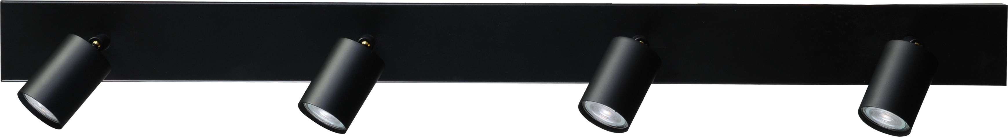 Deckenstrahler 4-flammig Schwarz 100 cm Metall ELSIE