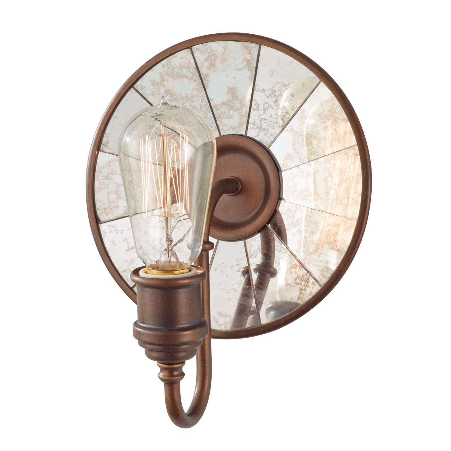 Wandlampe LANA Bronze Antik Spiegel B:20cm Lampe