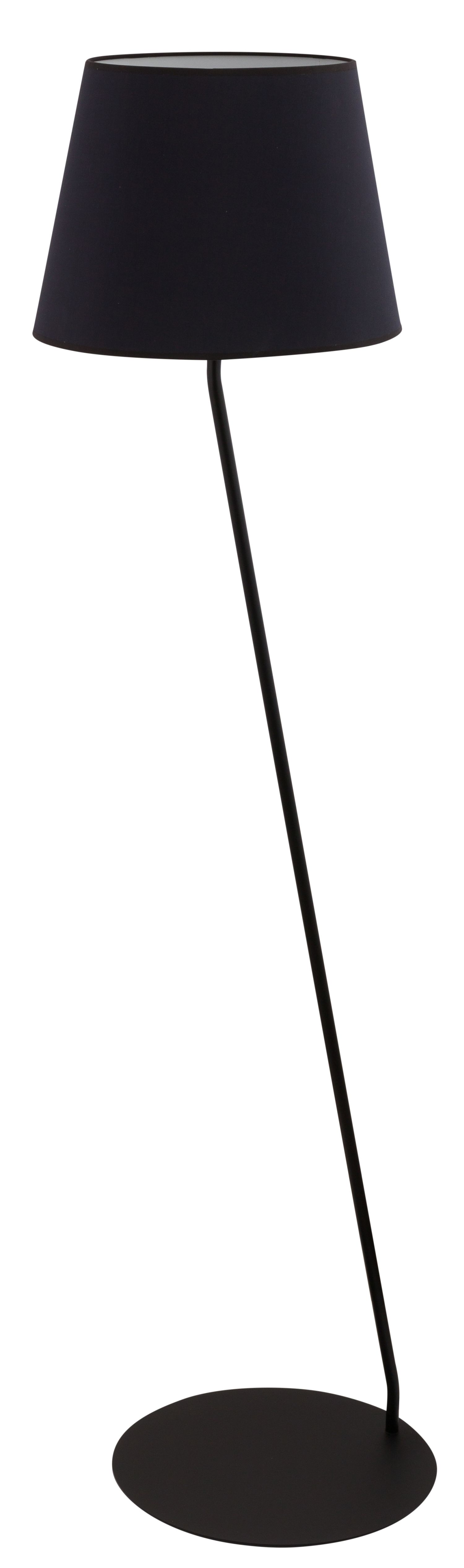 Stehlampe Schwarz Weiß blendarm E27 H:151 cm gemütlich