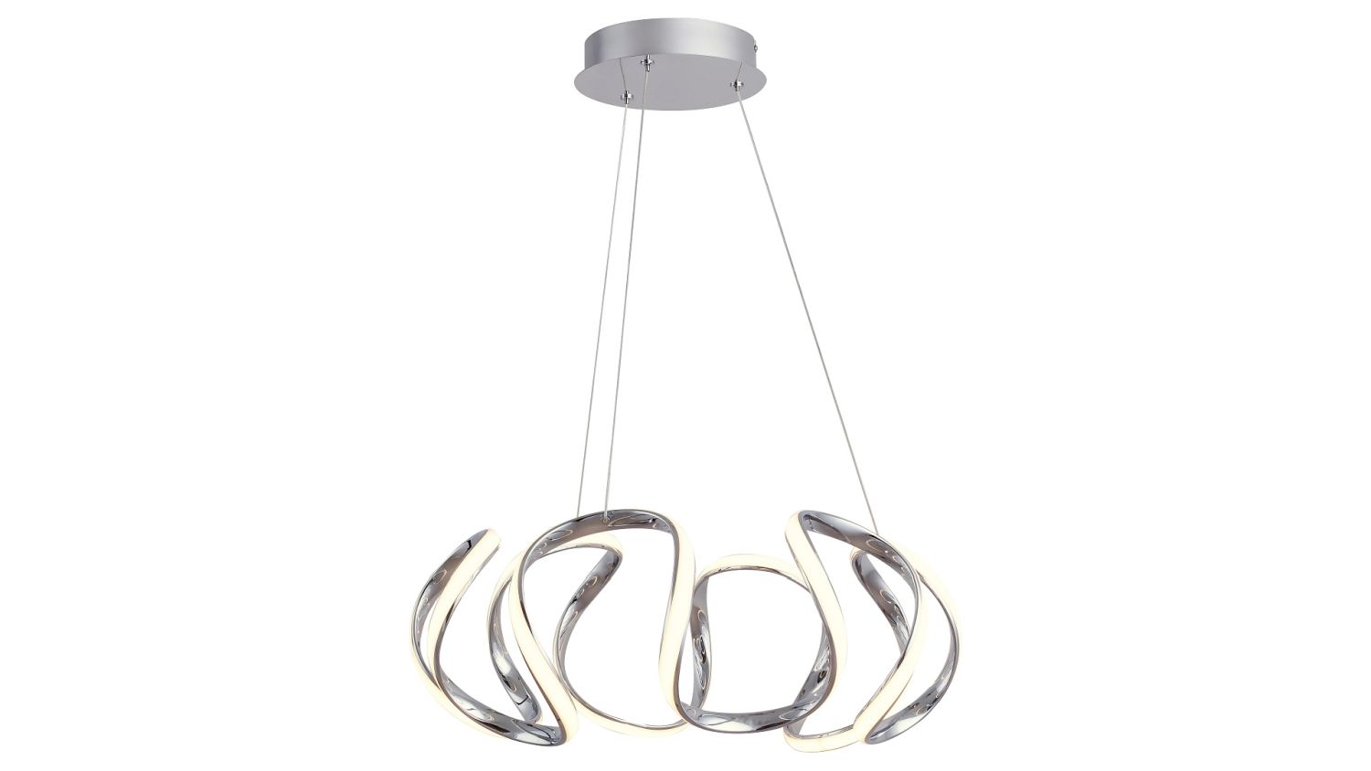 Runde LED Pendelleuchte Modern Metall Ø56cm Küche