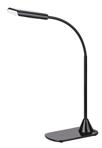 Moderne LED Tischleuchte Edward in schwarz