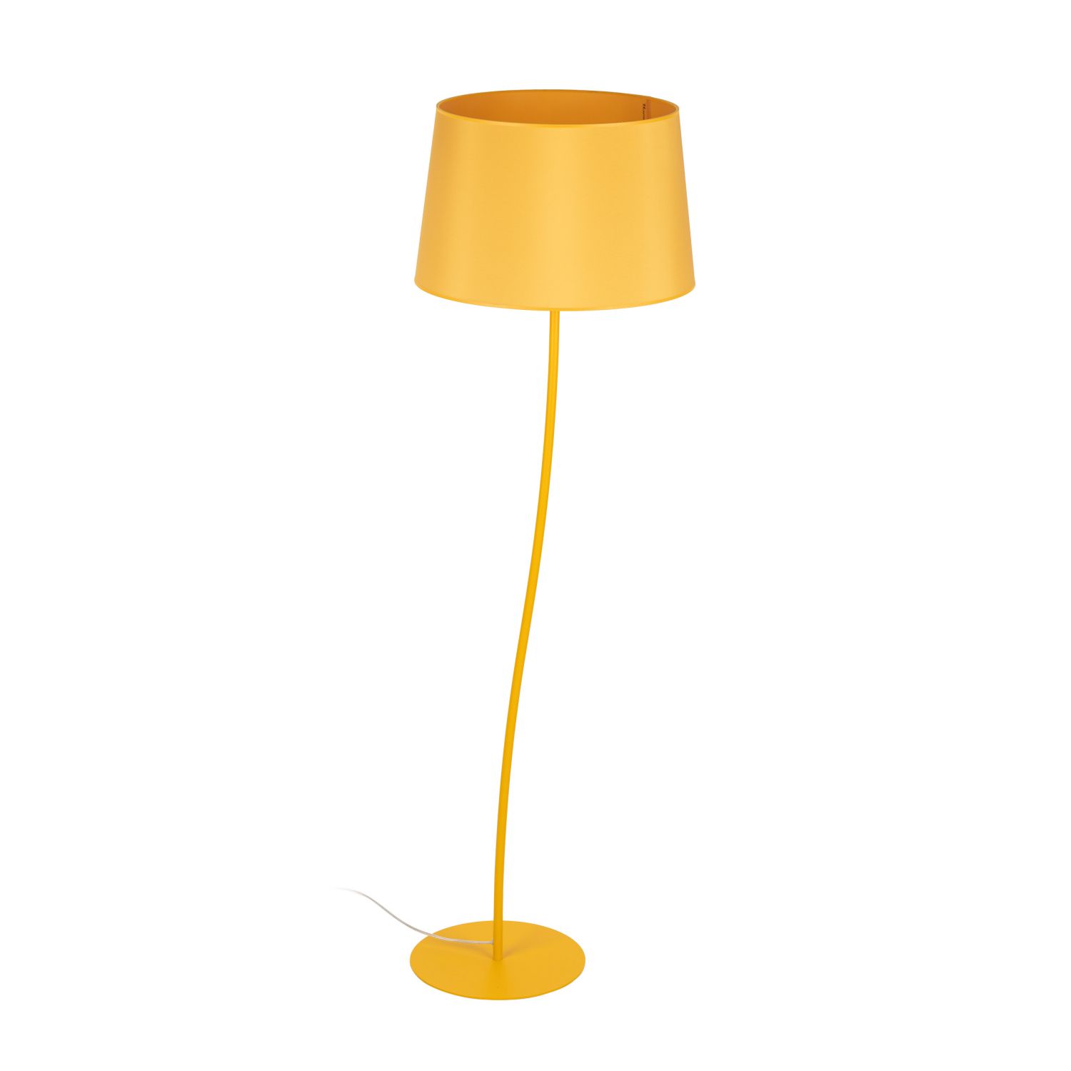 Lampe de chambre d'enfant jaune E27 150 cm petit tissu métal