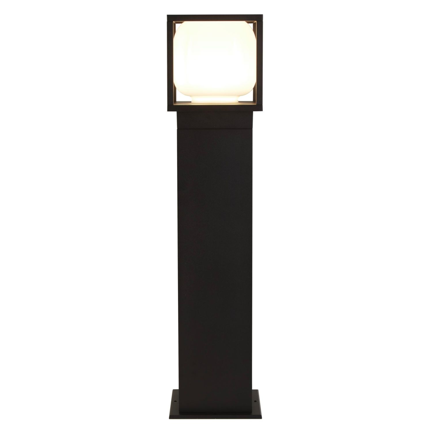 Borne d'éclairage LED 65 cm IP54 noir blanc 3000 K 746 lm