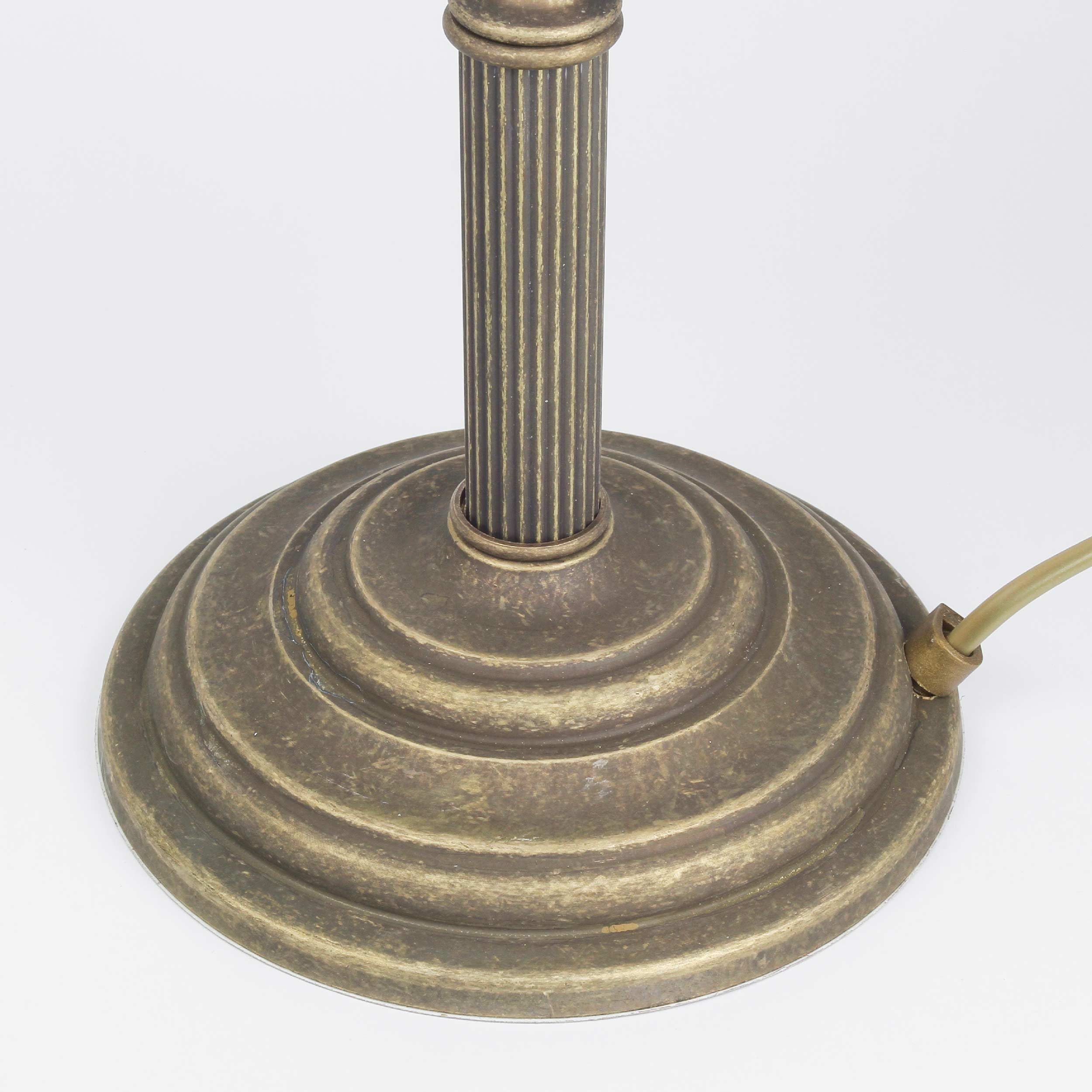 Premium Bankerlampe aus Messing in Antik Bronze Tischleuchte