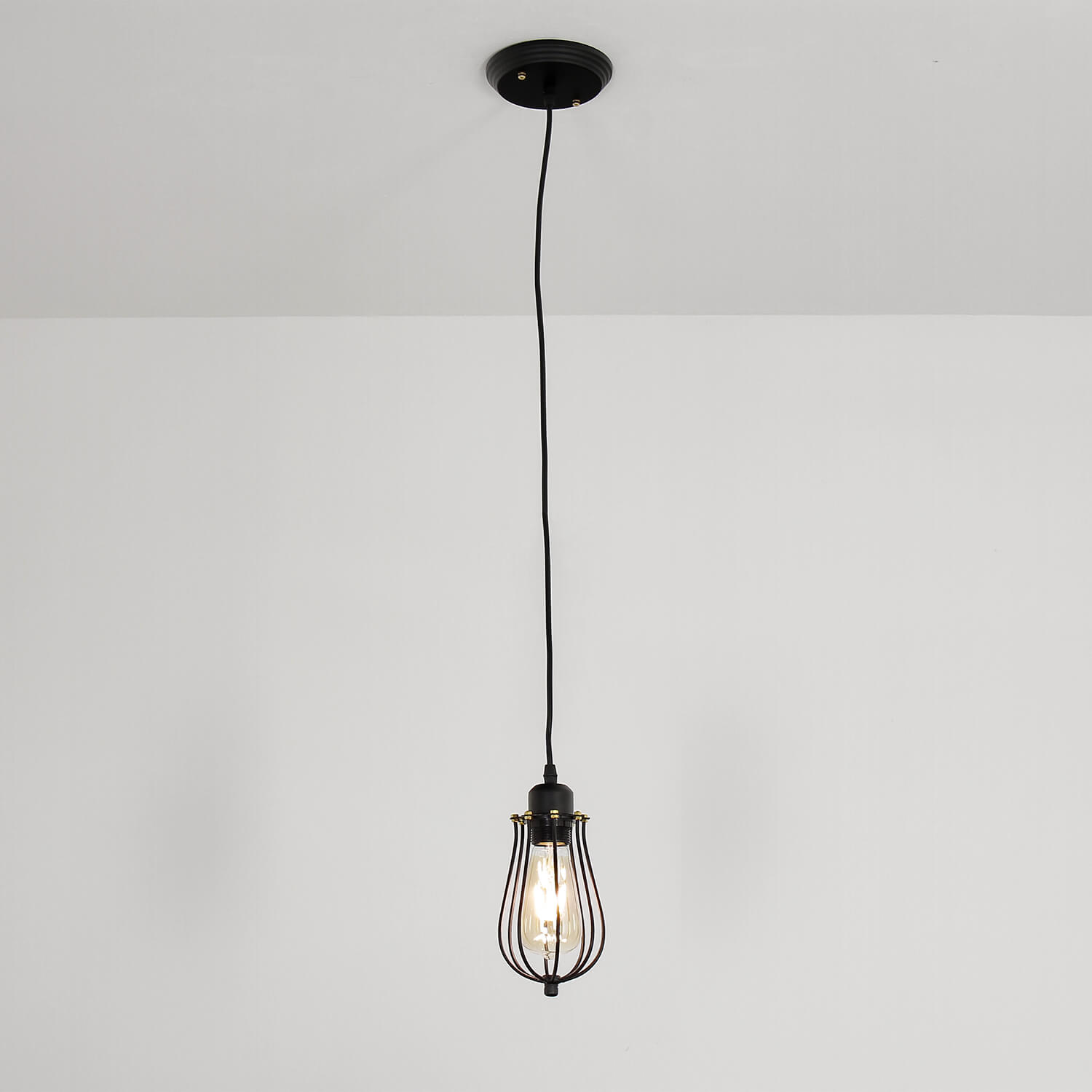 Hängelampe Industrie Design mit Edison Lampe Esszimmer