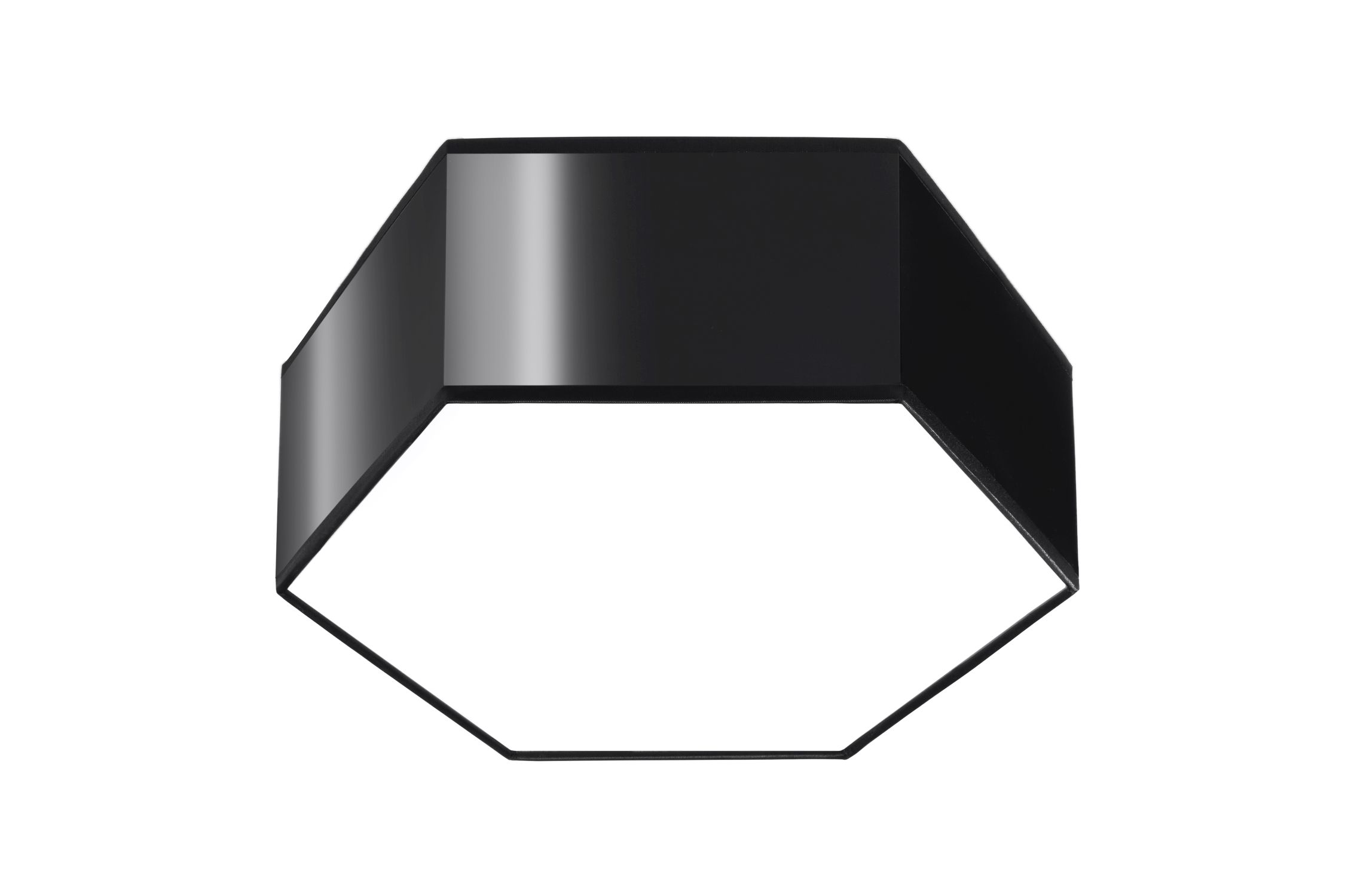 Deckenlampe Schwarz klein flach blendarm 2x E27 ESROM