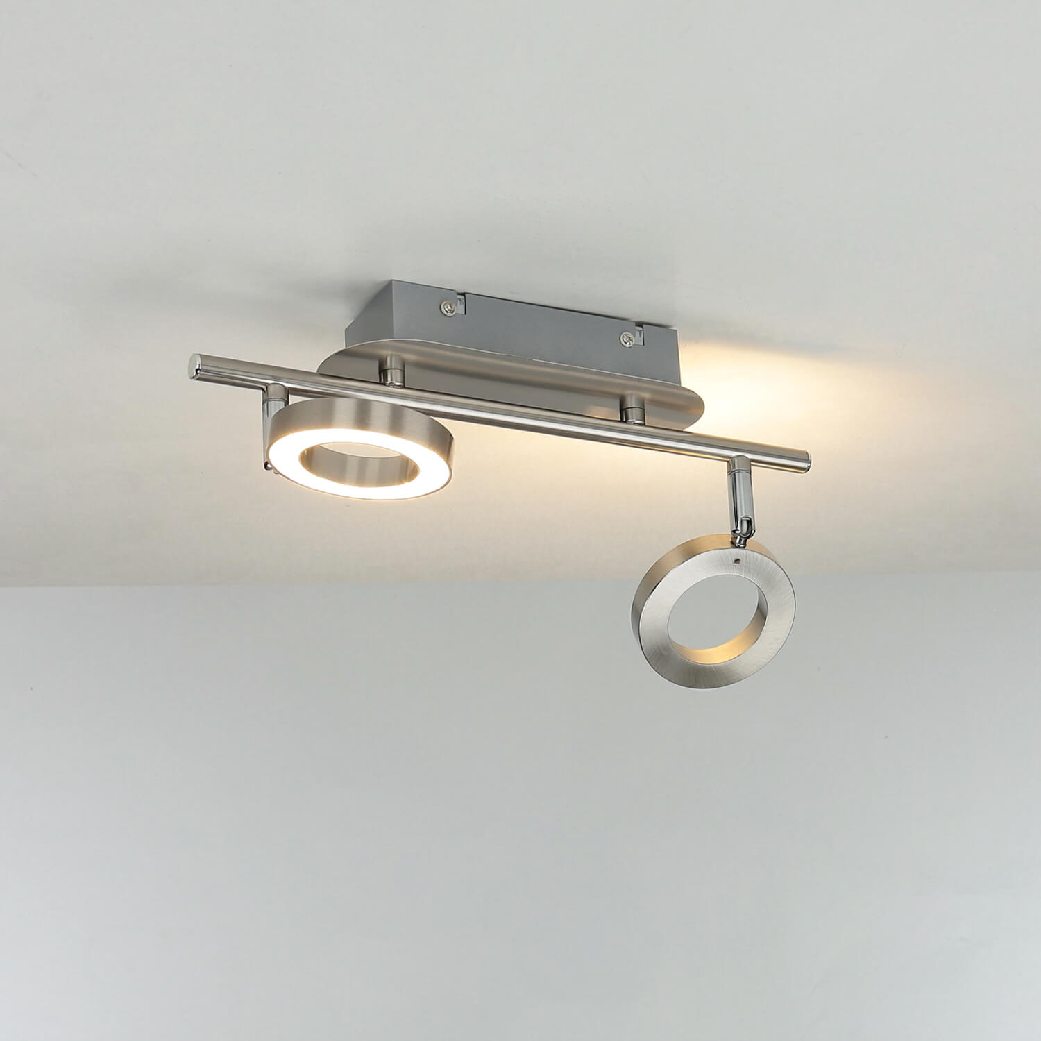 LED Deckenstrahler länglich 34 cm 2-flammig Wohnzimmer