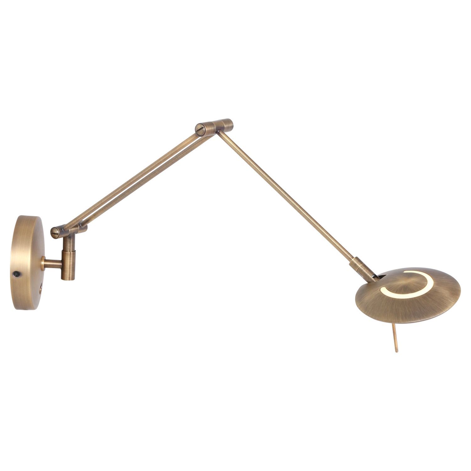 LED Wandspot in Bronze mit Stecker dimmbar beweglich