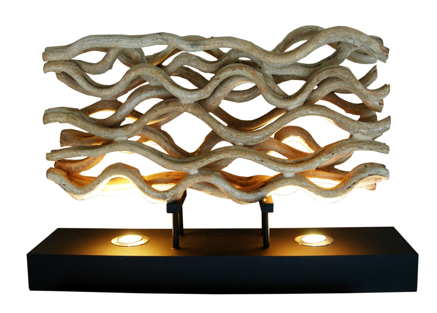 LED Tischlampe Treibholz modernes Design dekorativ