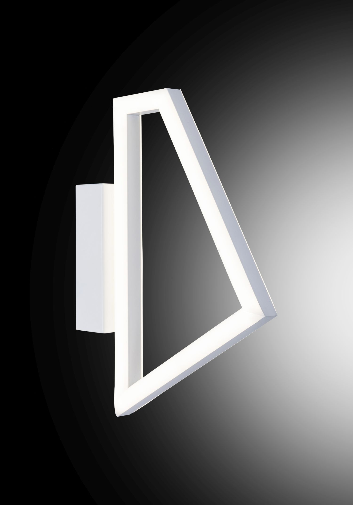 LED Wandlampe Weiß H: 26 cm klein 4000 K hell Metall