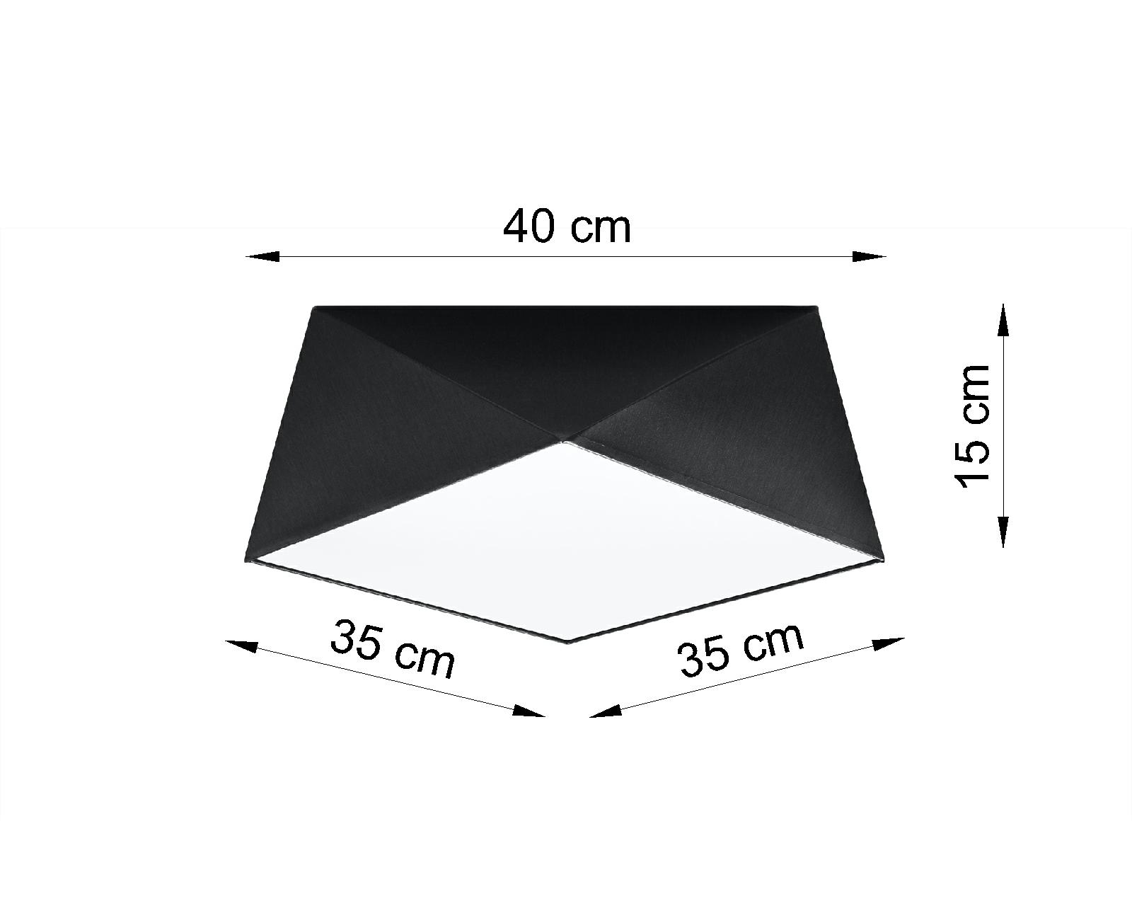 Geometrische Deckenleuchte Schwarz B:40cm LYNNDIE