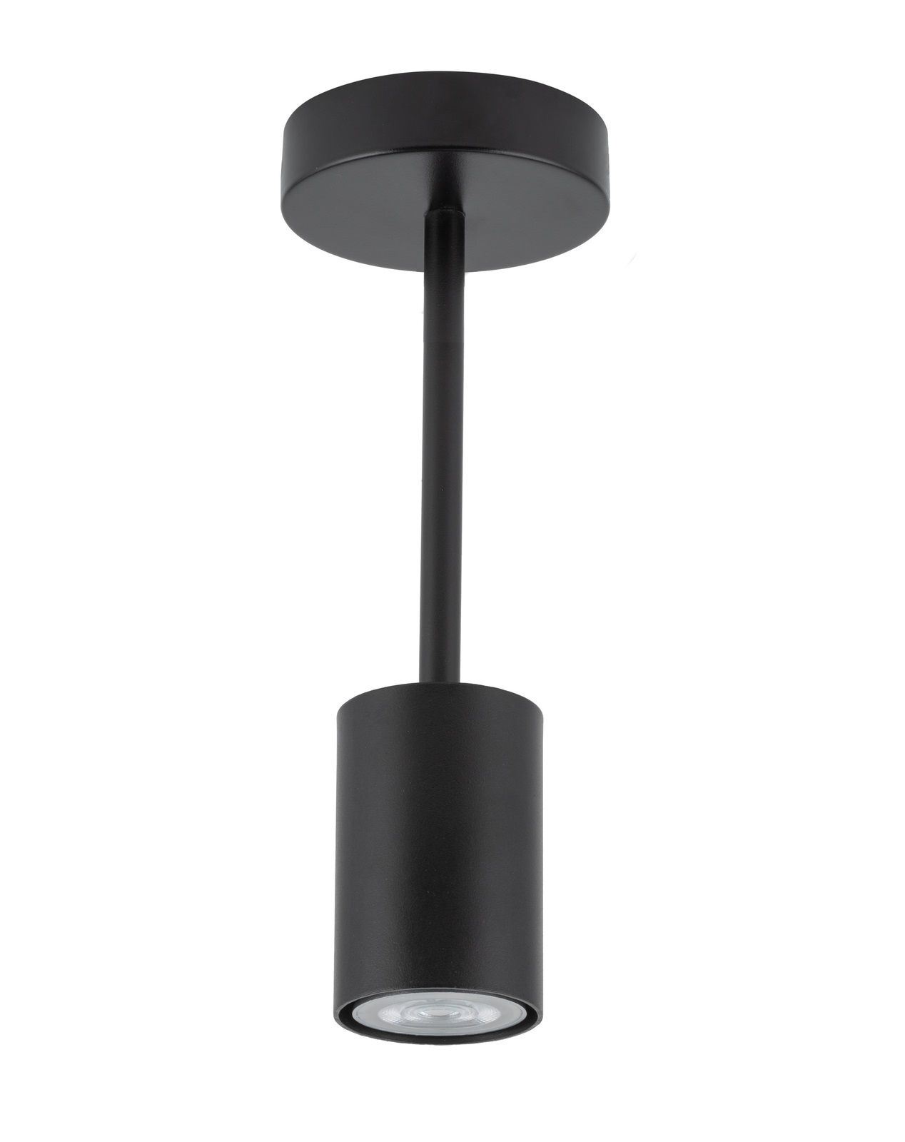 Deckenlampe Schwarz Metall H:27 cm GU10 Beleuchtung