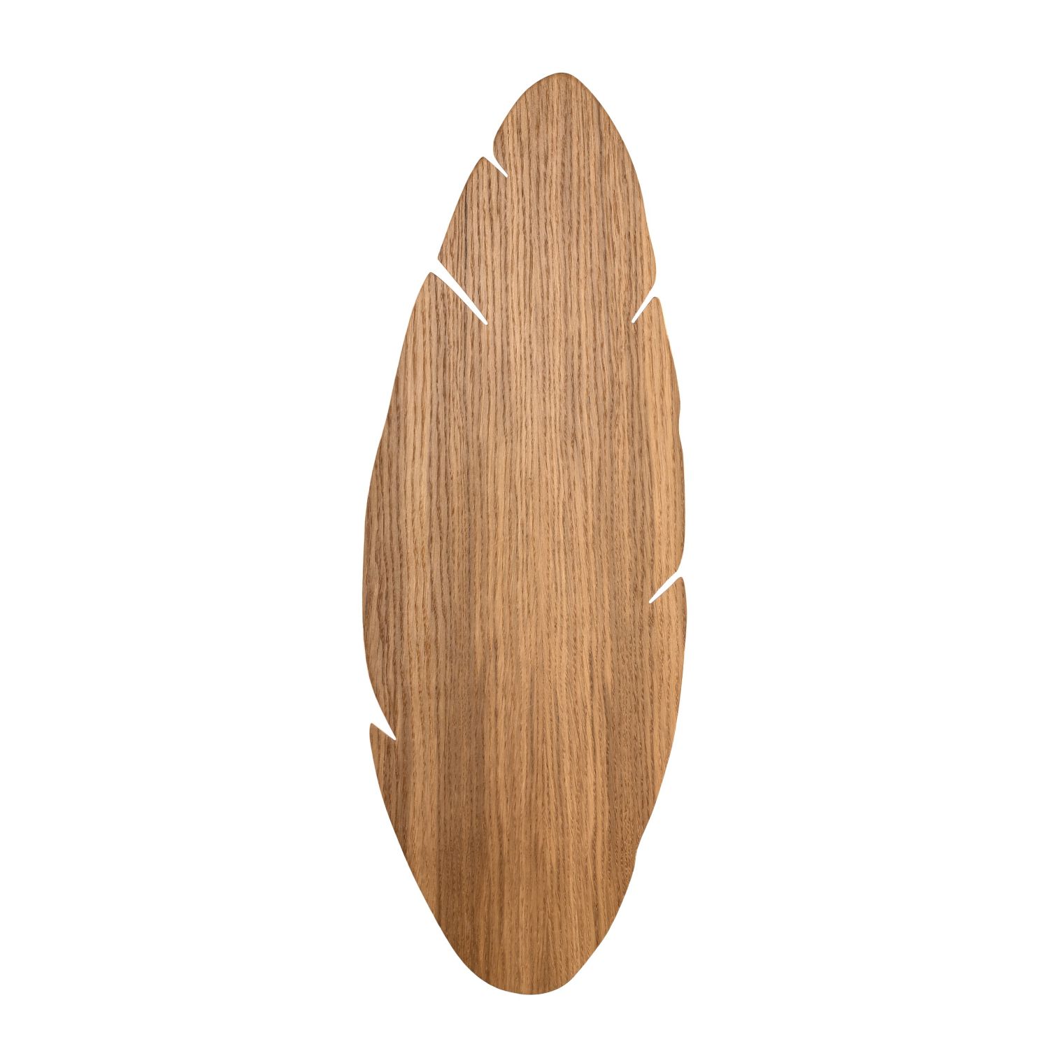 Wandleuchte indirekt Holz H: 69 cm Blatt Natur Design 4x G9