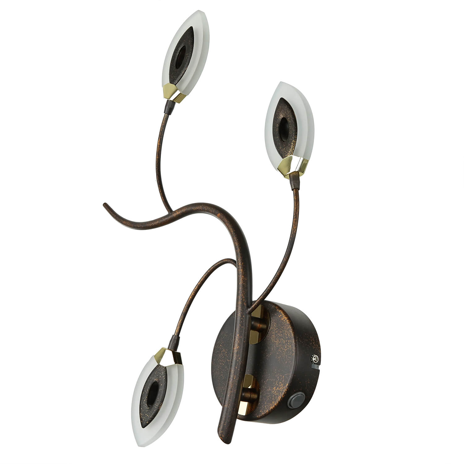 Applique murale LED GORI Marron rouille Floral Moderne