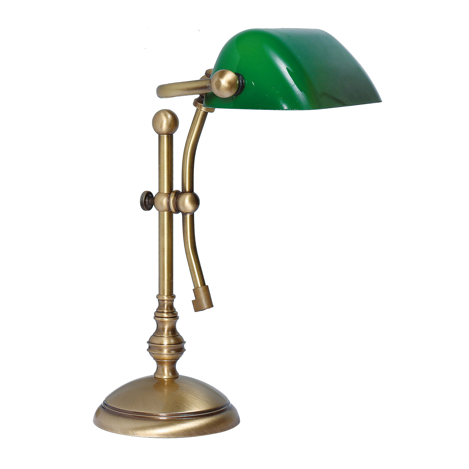 Lampe de table en bronze clair en laiton véritable