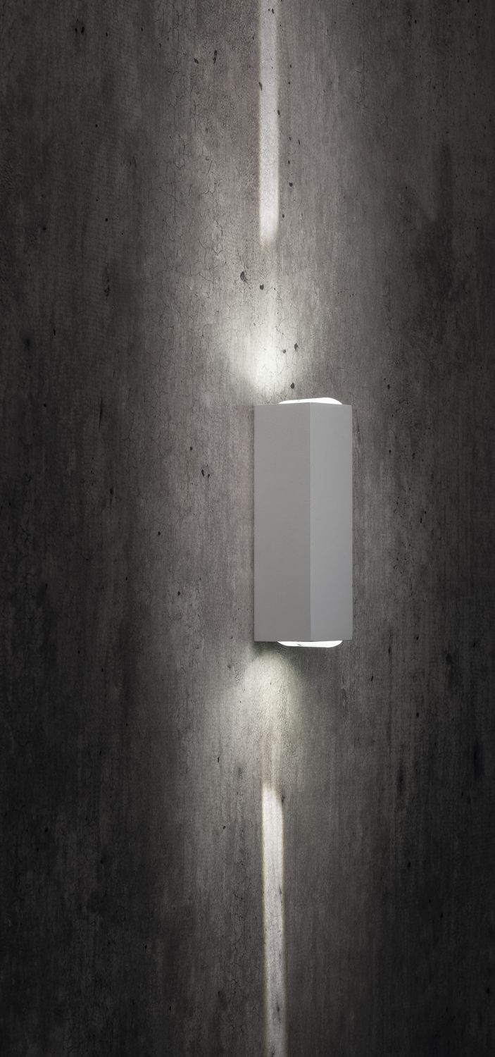 LED Wandleuchte Weiß Aluminium IP54 Lampe TONY