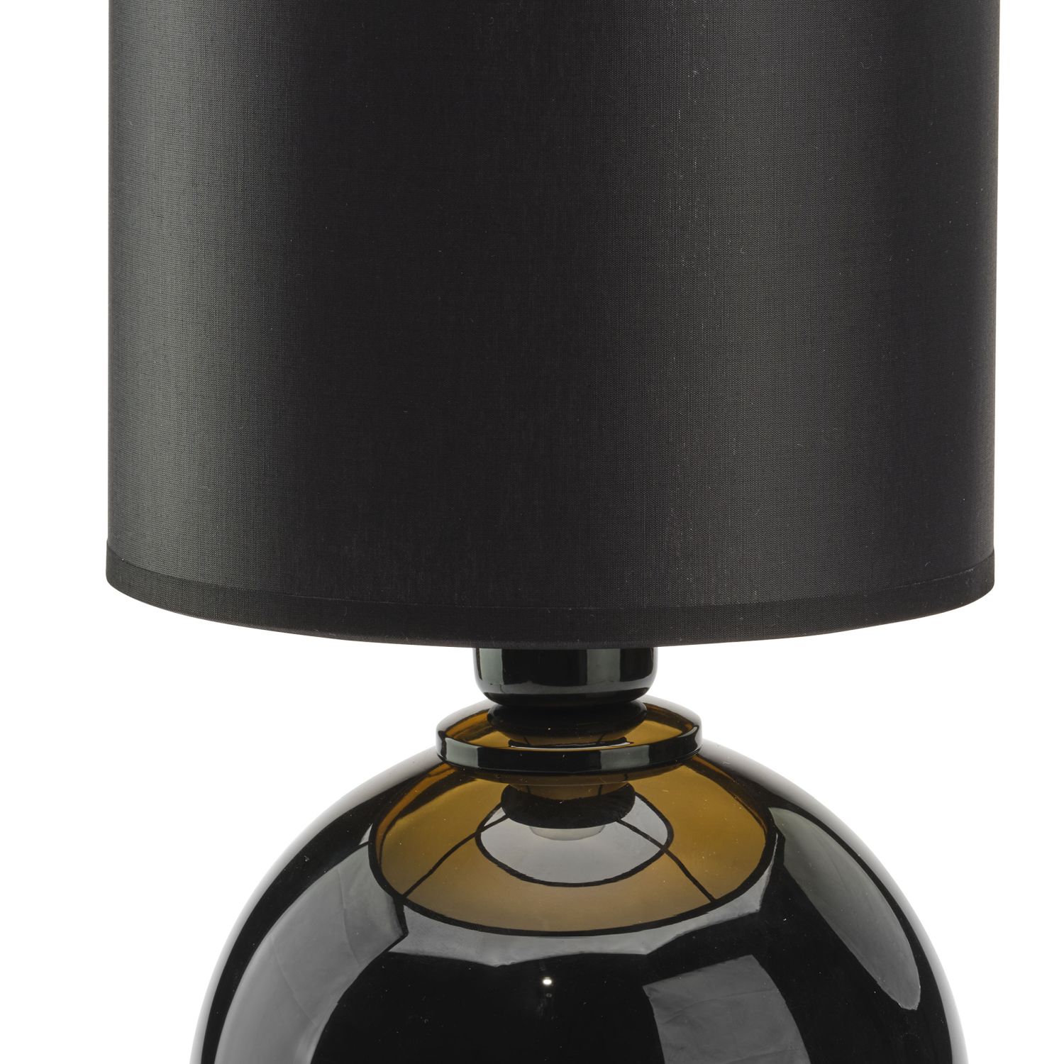 Moderne Nachttischlampe Schwarz Gold E27 36 cm