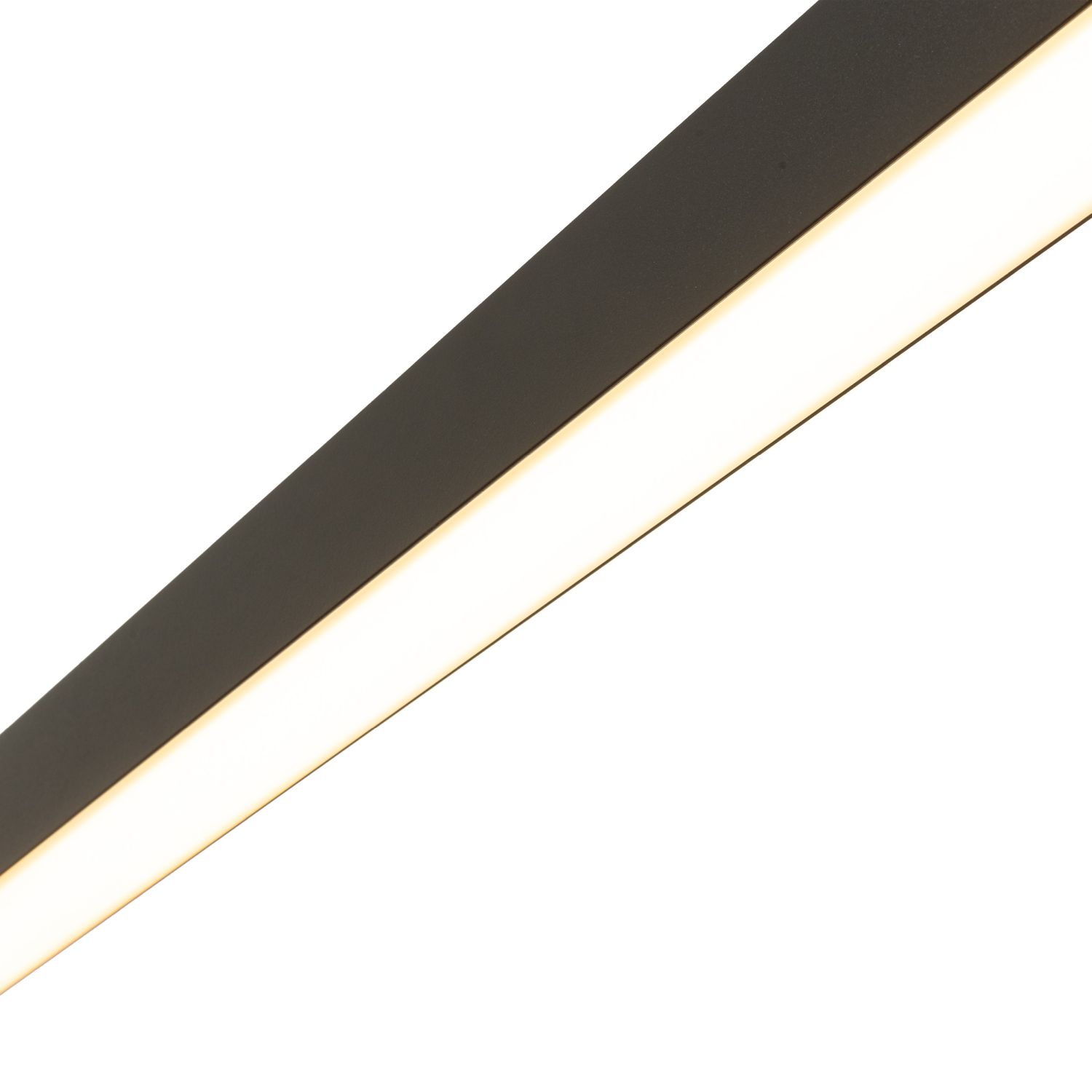 Lampe LED à suspendre noire 112,5 cm de long 4000 K métal BLAKE