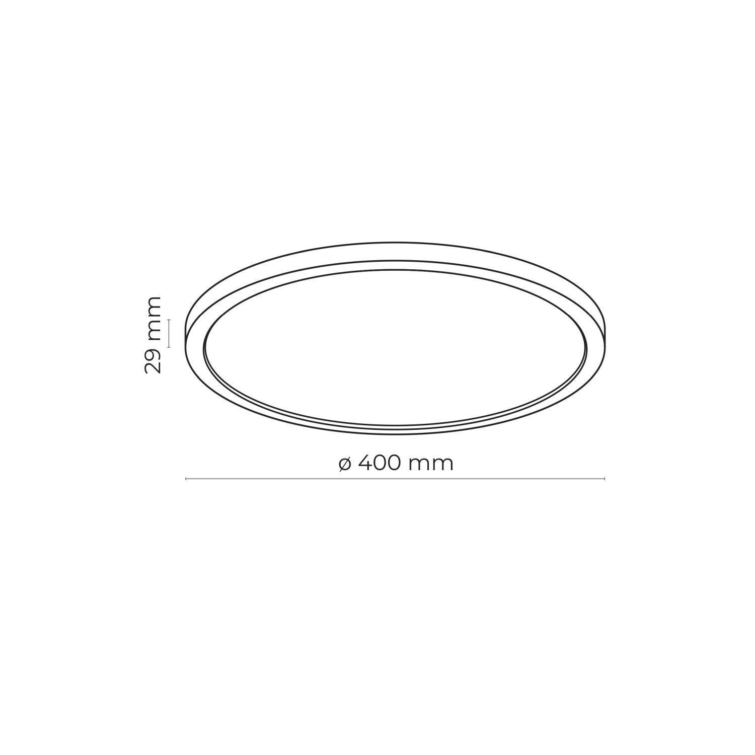 Plafonnier LED salle de bain dimmable IP54 Ø 40 cm rond 3 modes d'éclairage