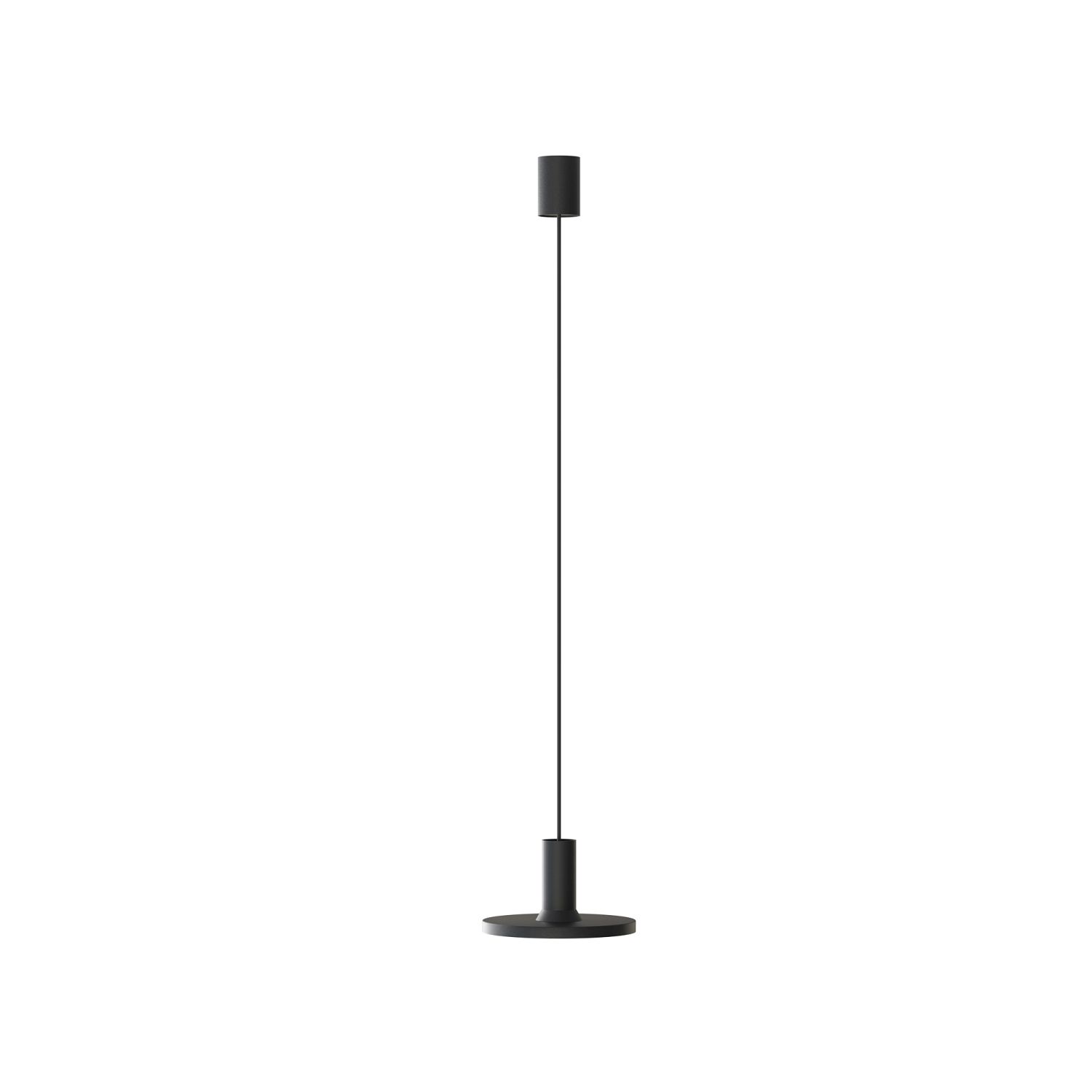 Suspension noir Ø 20 cm GU10 métal ajustable