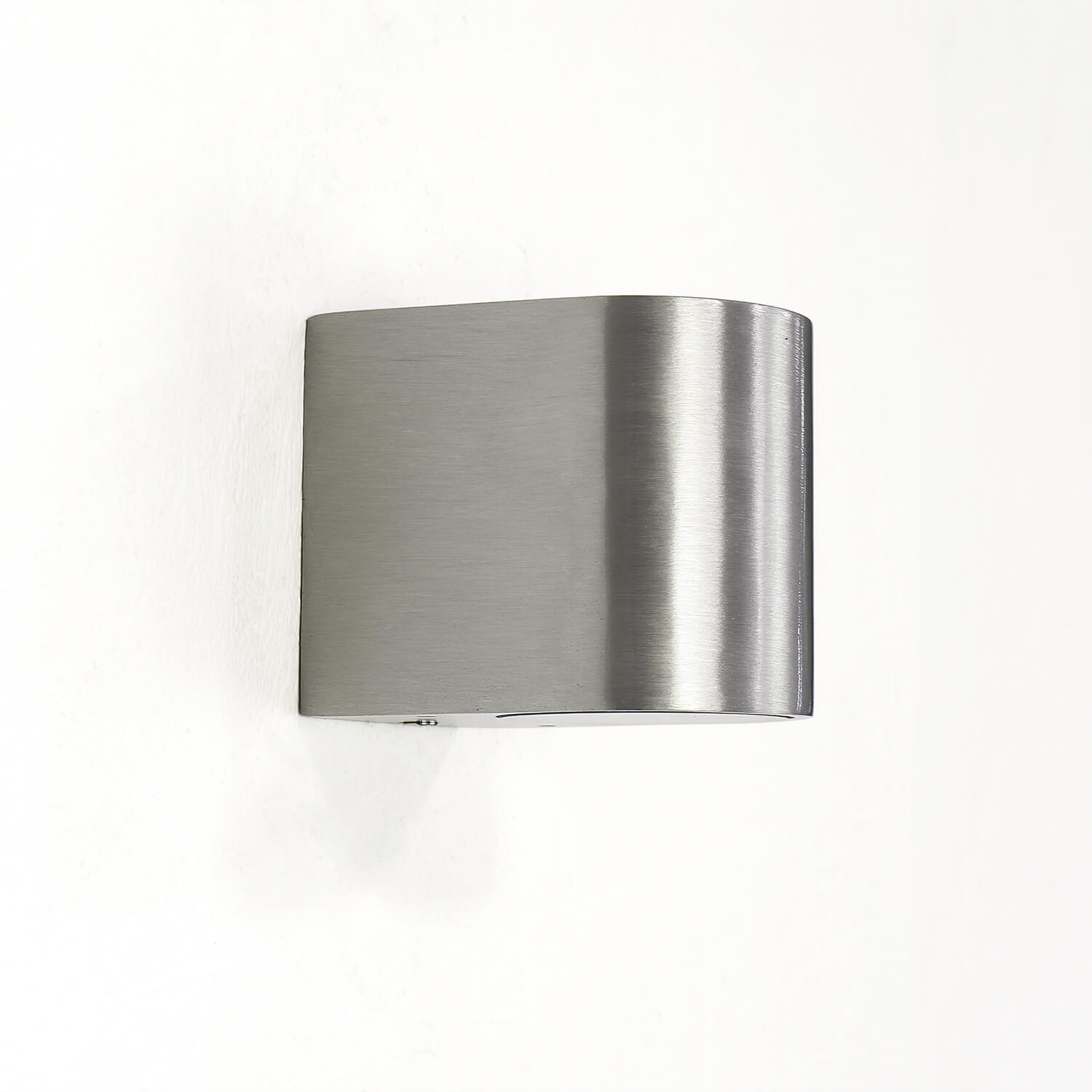 Halbrunde Außenwandlampe Silber Aluminium AALBORG